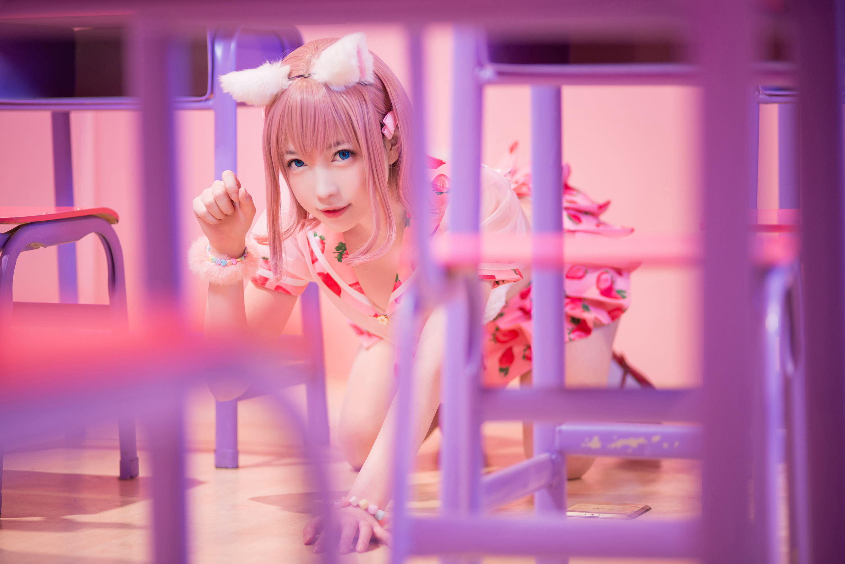 大胸萌妹妖少you1 – 草莓蛋糕猫 [11P]