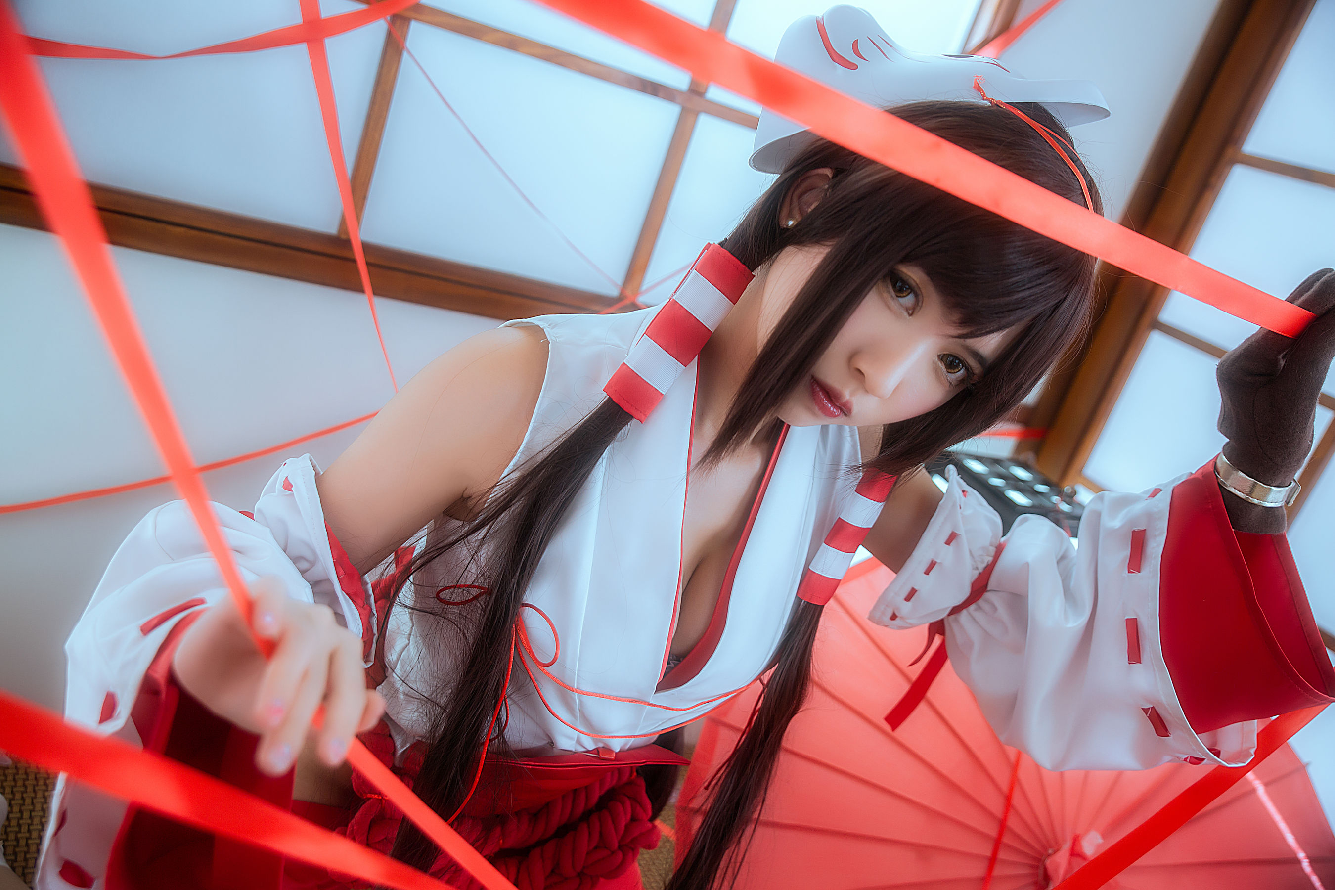 [萝莉COS] 鳗鱼霏儿 – 巫女 [19P]
