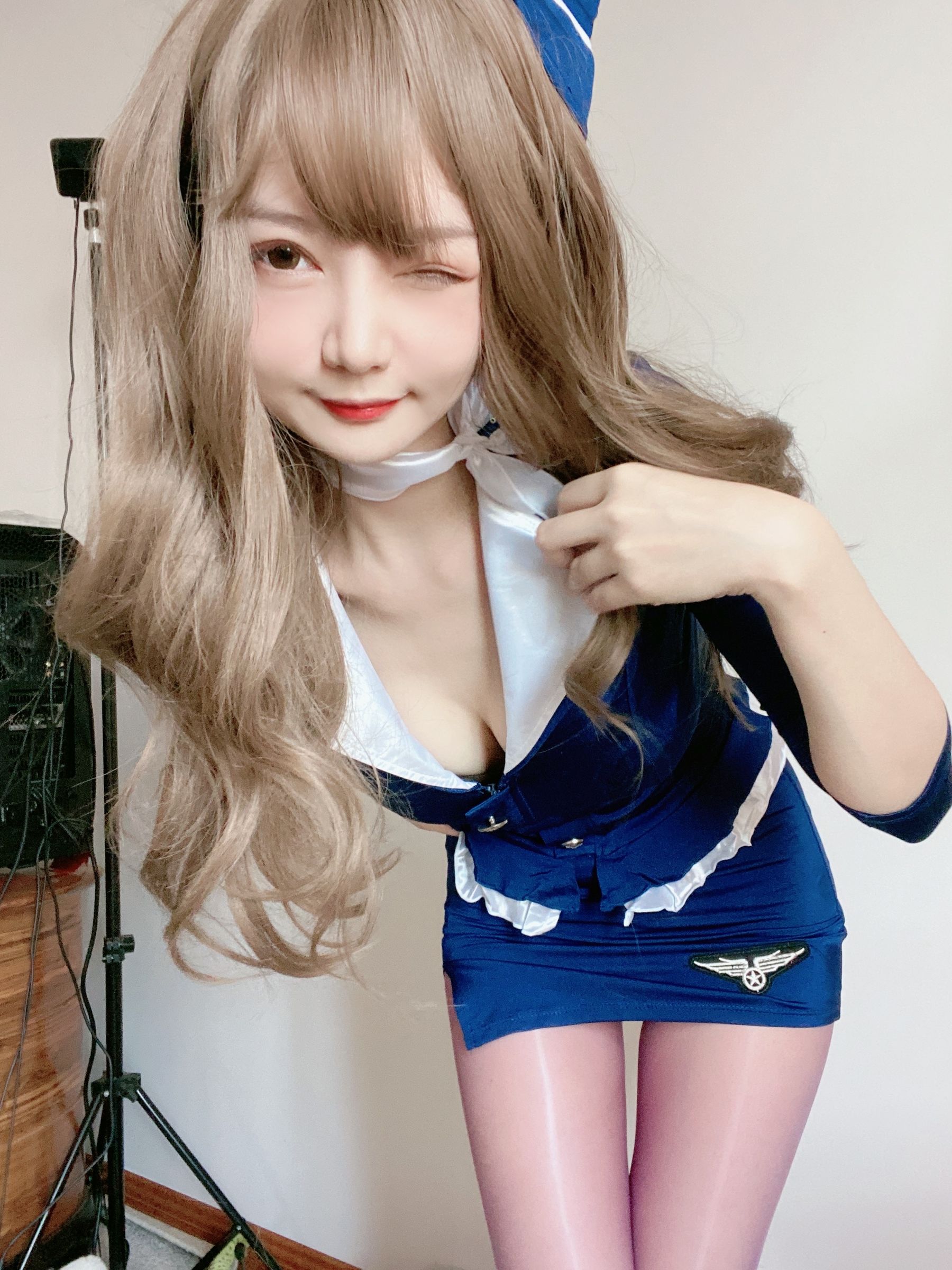 51酱 – 蓝色制服装 [35P]