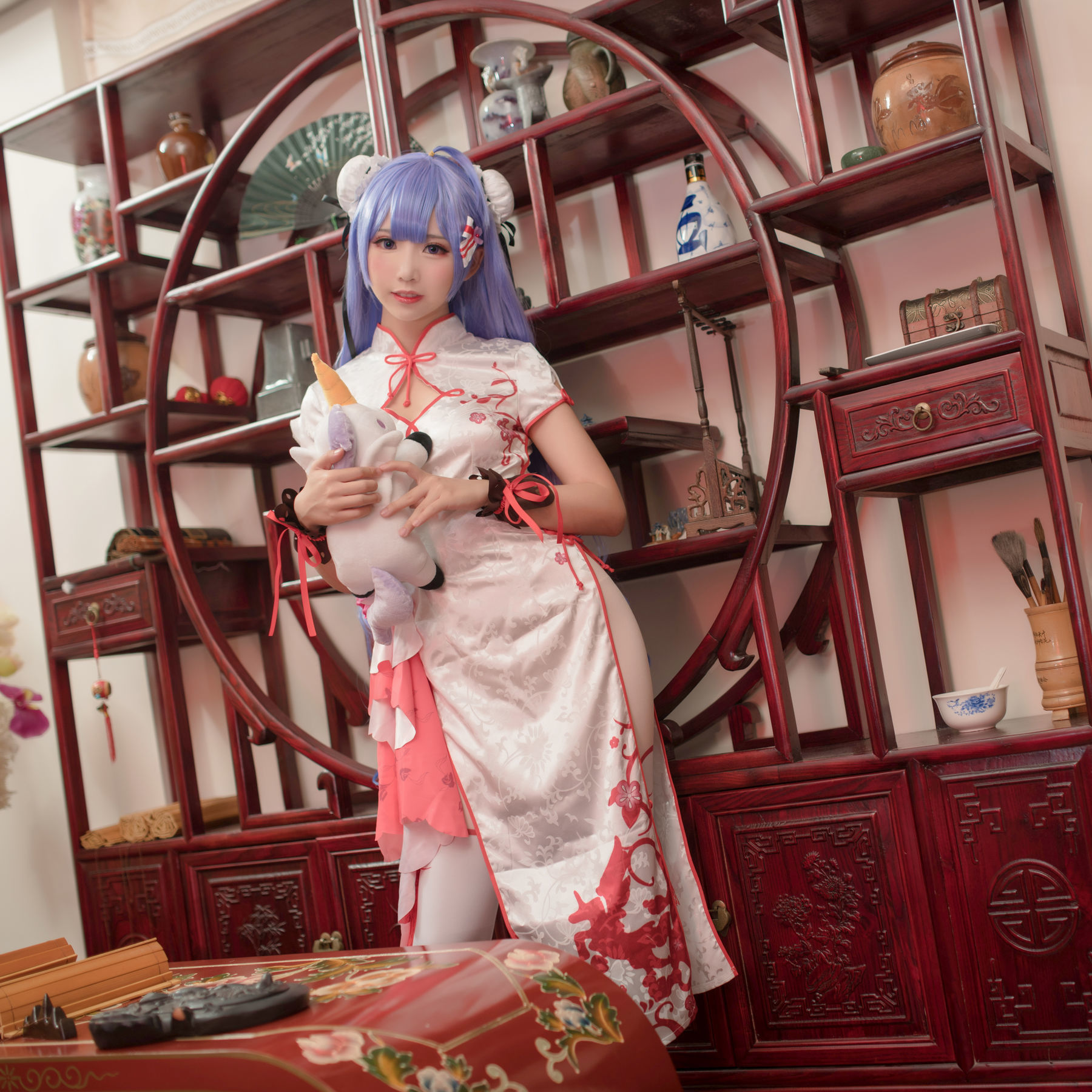 [萝莉COS] 面饼仙儿 – 旗袍COS [20P]