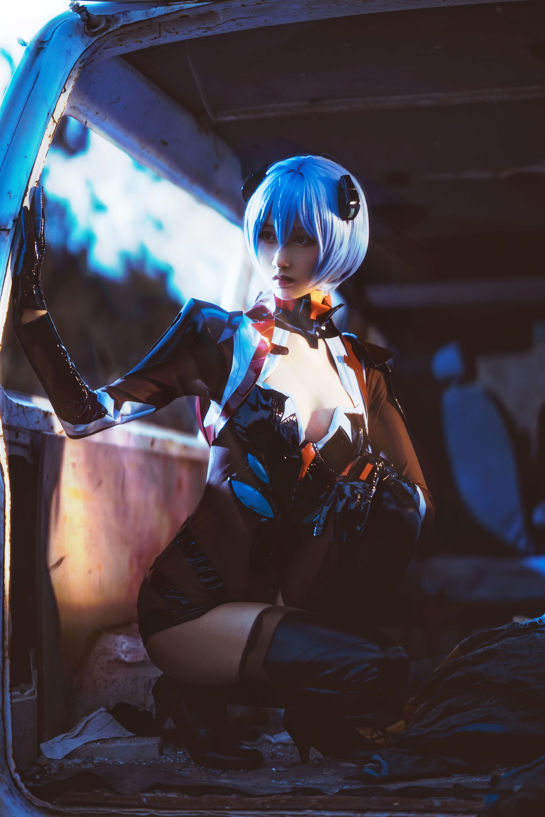 [Cosplay写真] 萌系小姐姐木绵绵OwO – 绫波丽 [28P]