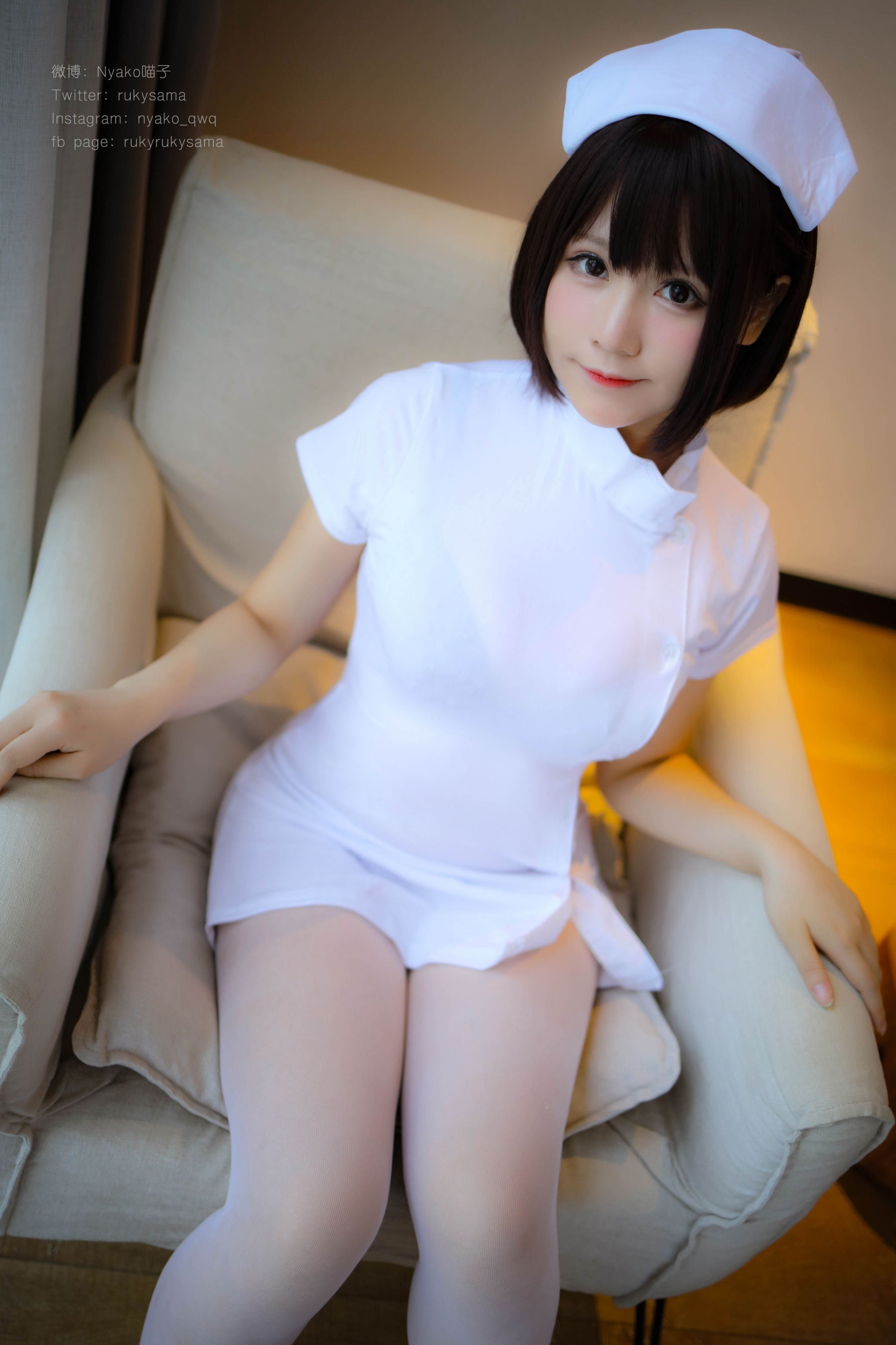 萌妹子Nyako喵子 白丝护士服 [78P]