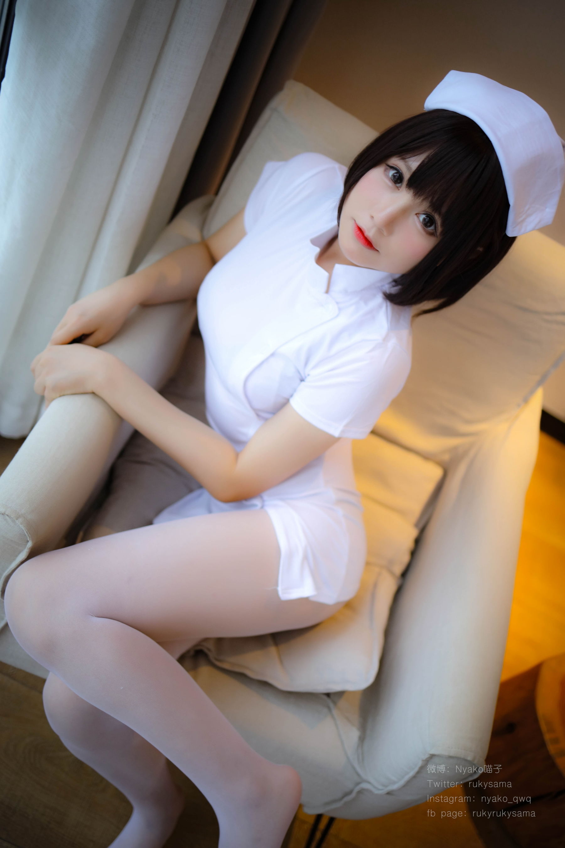 萌妹子Nyako喵子 白丝护士服 [78P]