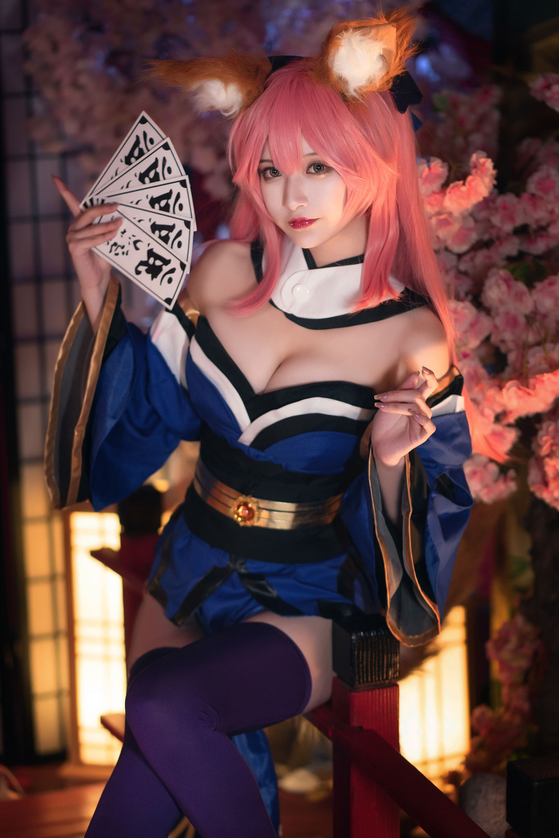 [Cosplay写真] 动漫博主铁板烧鬼舞w – 玉藻前 原皮 [32P]