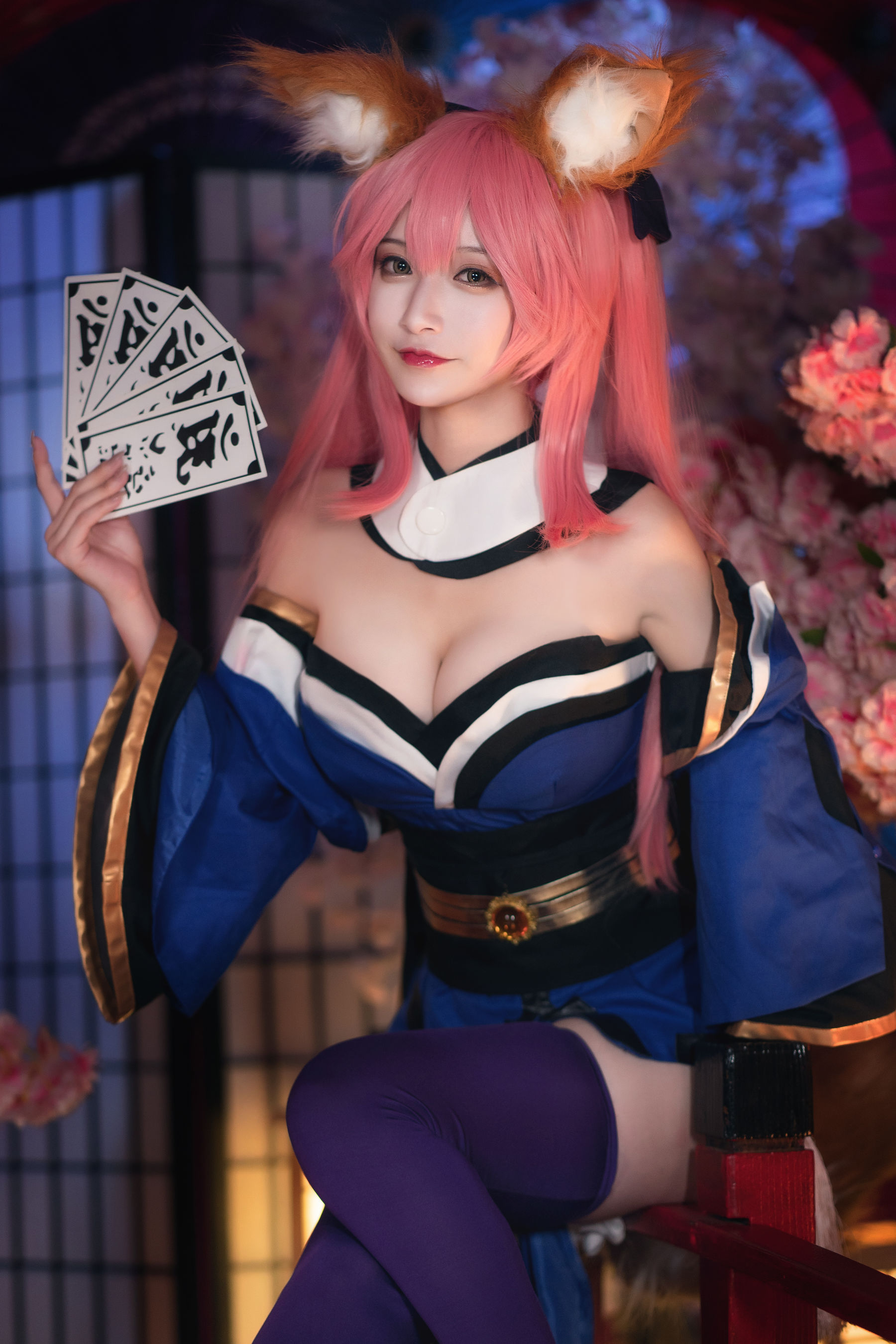[Cosplay写真] 动漫博主铁板烧鬼舞w – 玉藻前 原皮 [32P]
