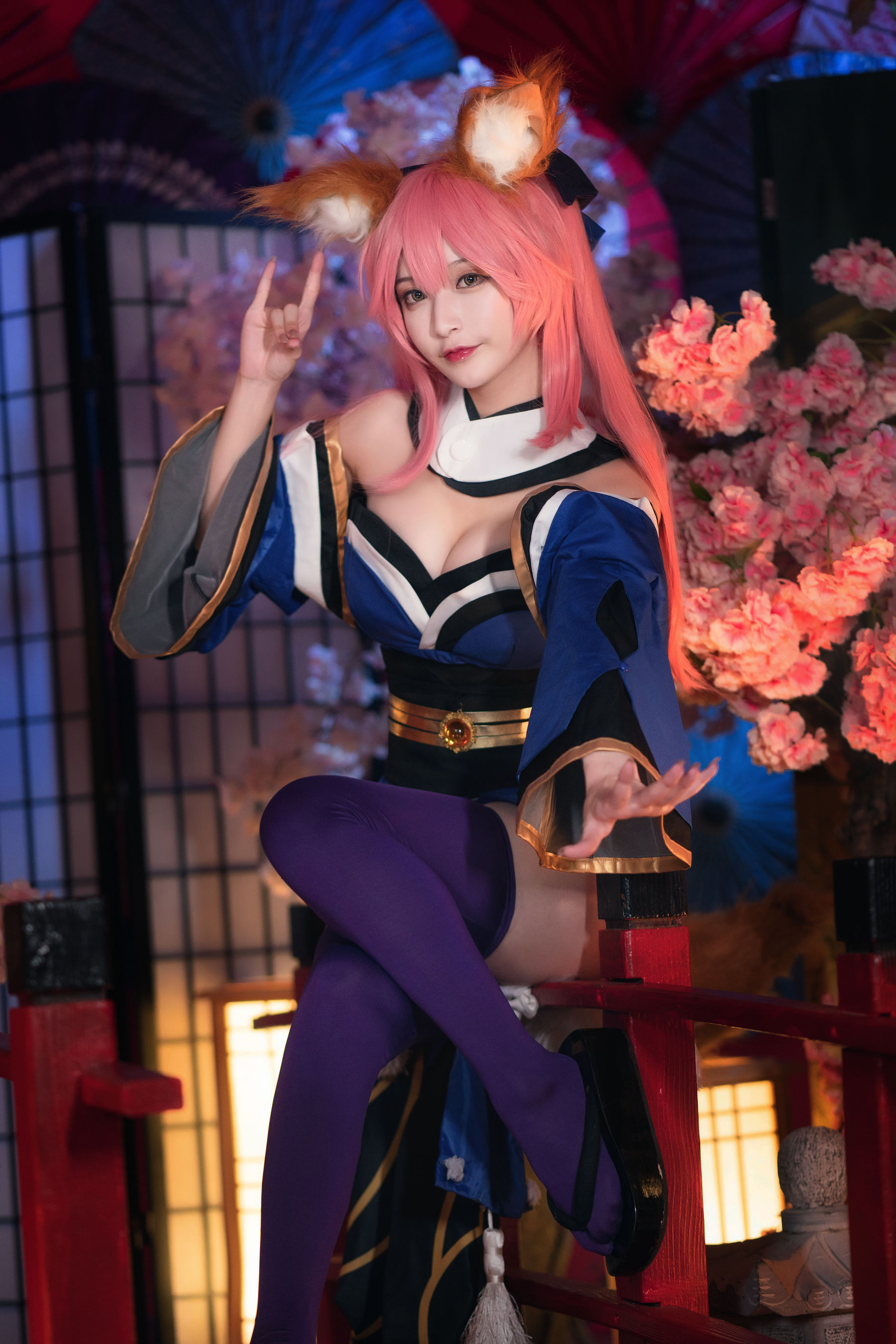 [Cosplay写真] 动漫博主铁板烧鬼舞w – 玉藻前 原皮 [32P]