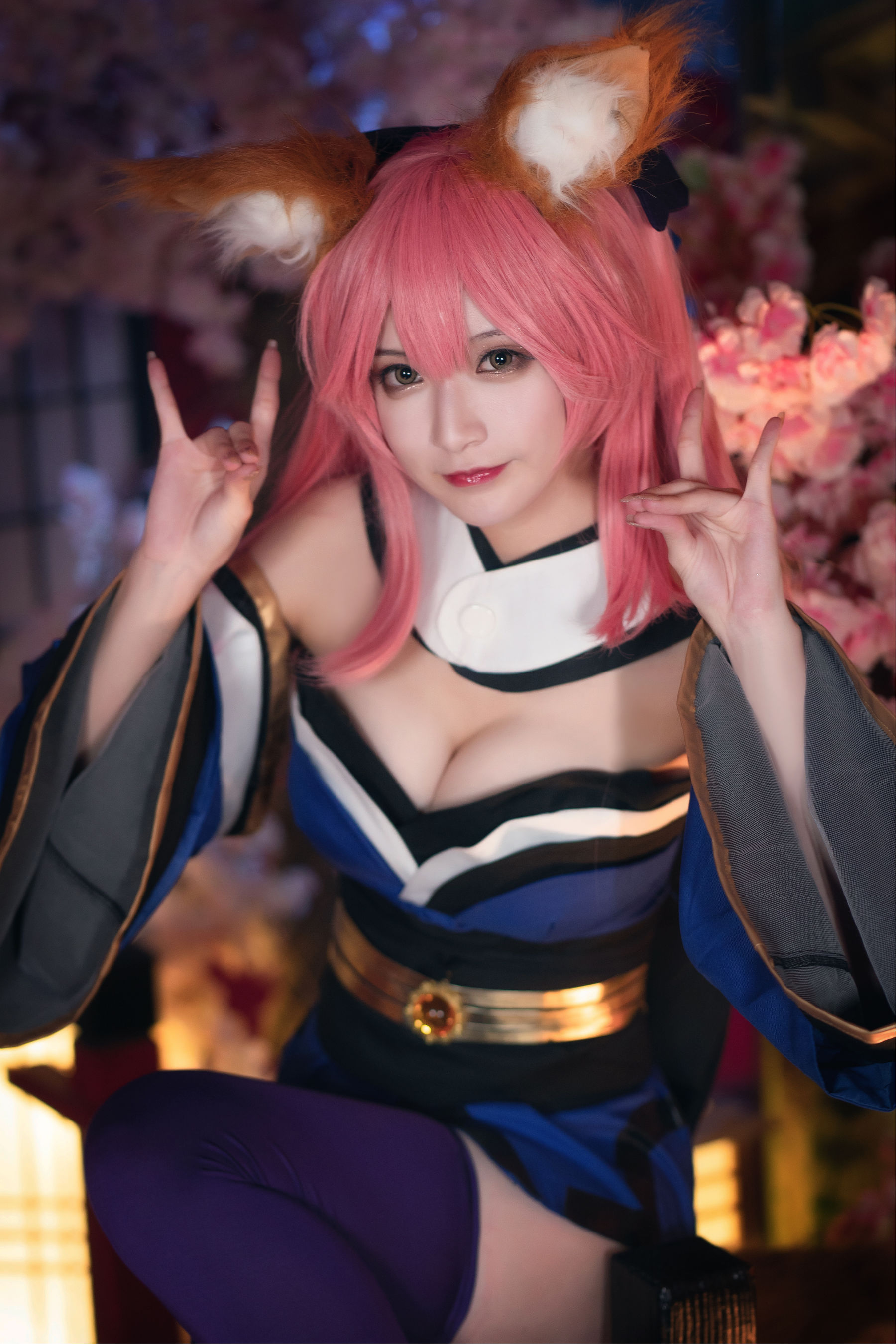 [Cosplay写真] 动漫博主铁板烧鬼舞w – 玉藻前 原皮 [32P]