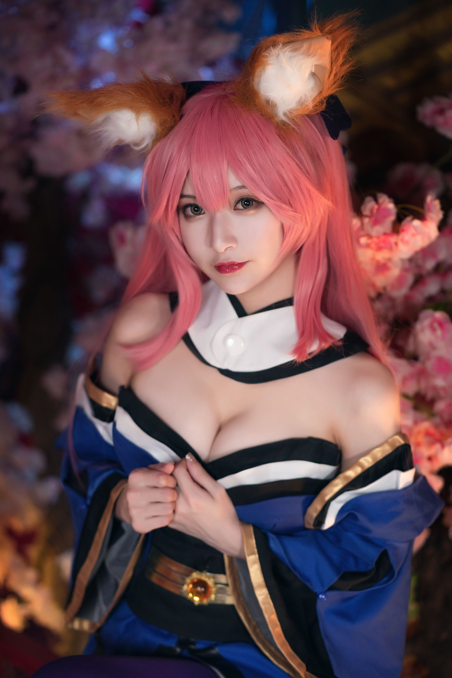 [Cosplay写真] 动漫博主铁板烧鬼舞w – 玉藻前 原皮 [32P]