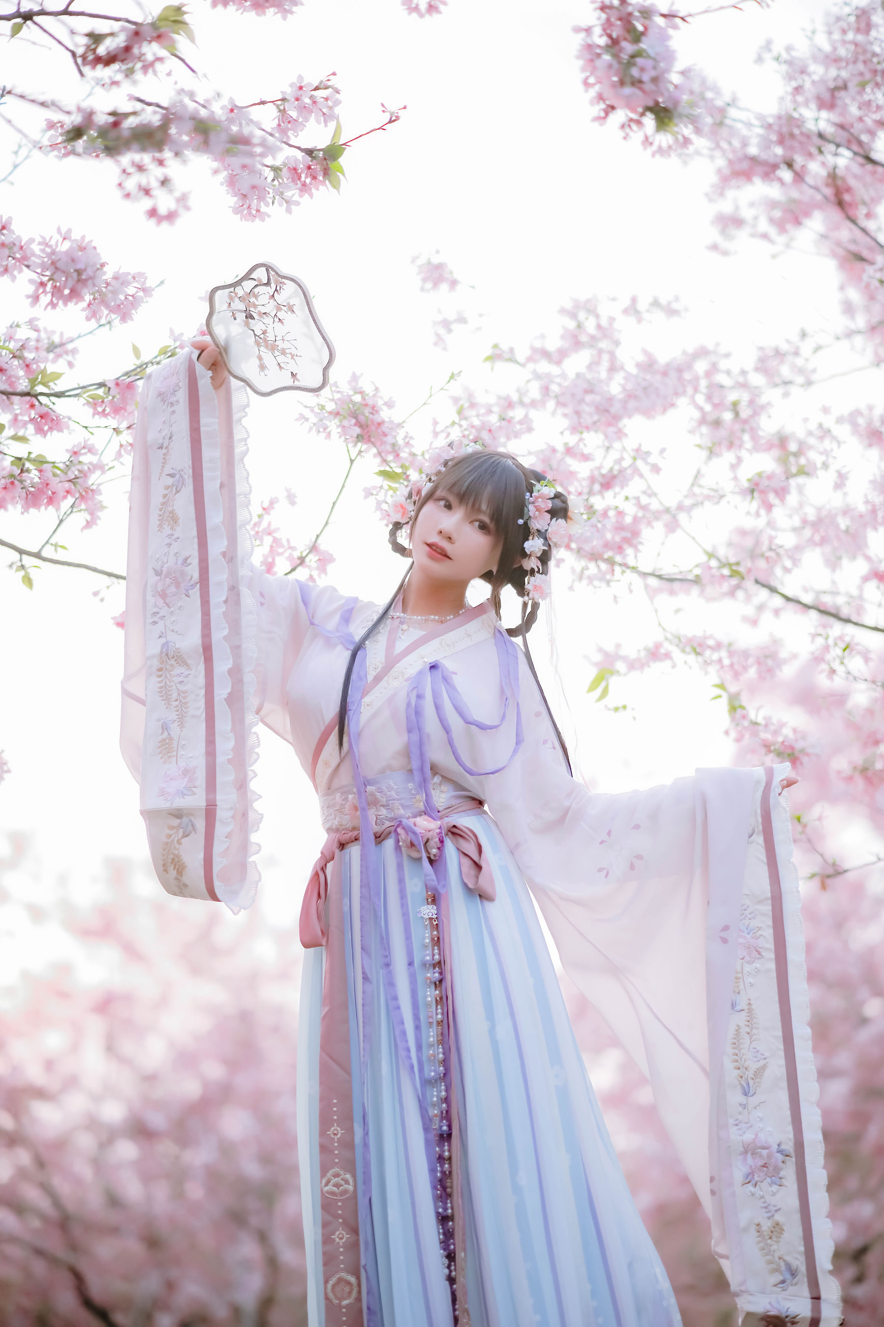 萌妹子Nyako喵子 – 樱花汉服 花神祈愿 [52P]