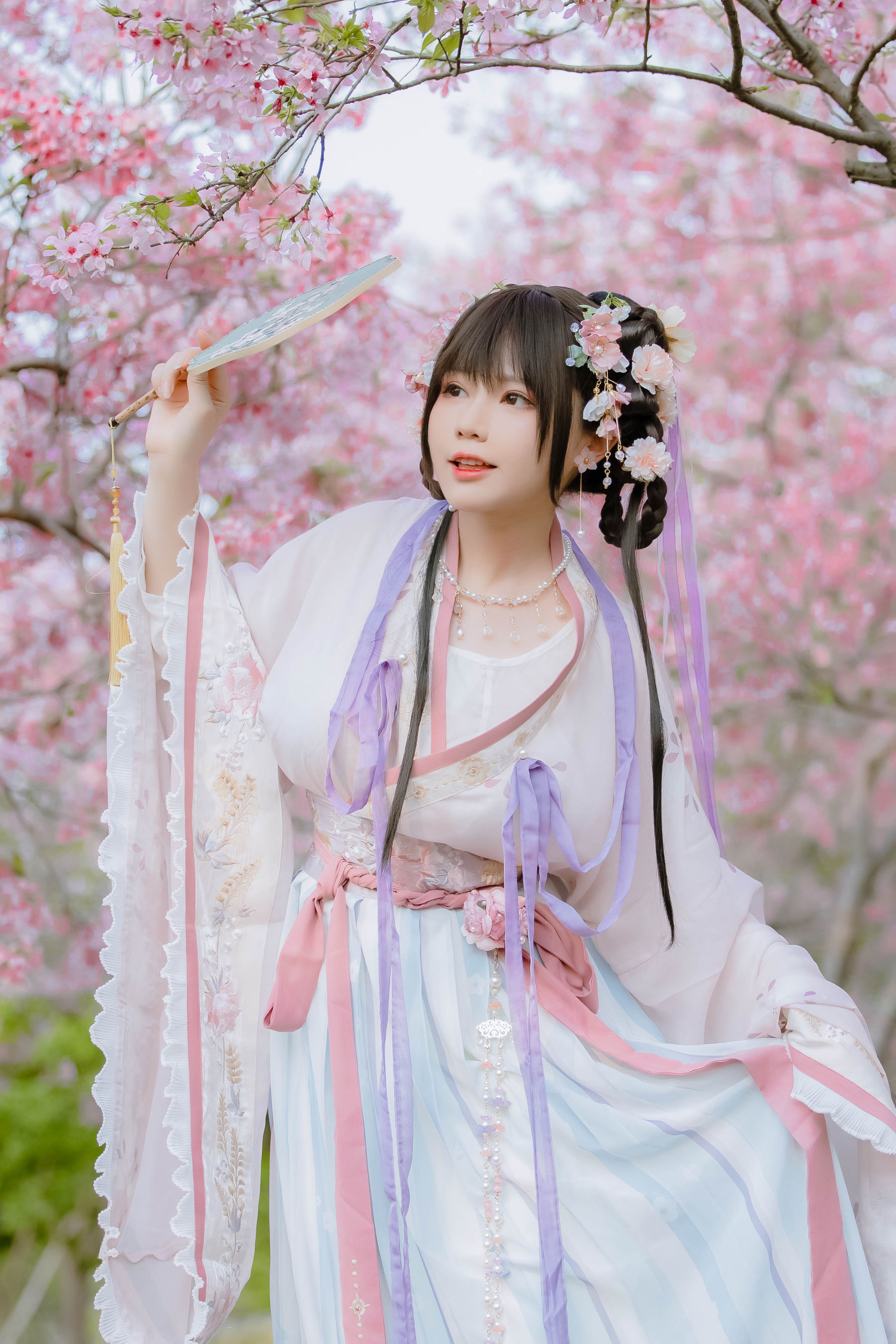 萌妹子Nyako喵子 – 樱花汉服 花神祈愿 [52P]
