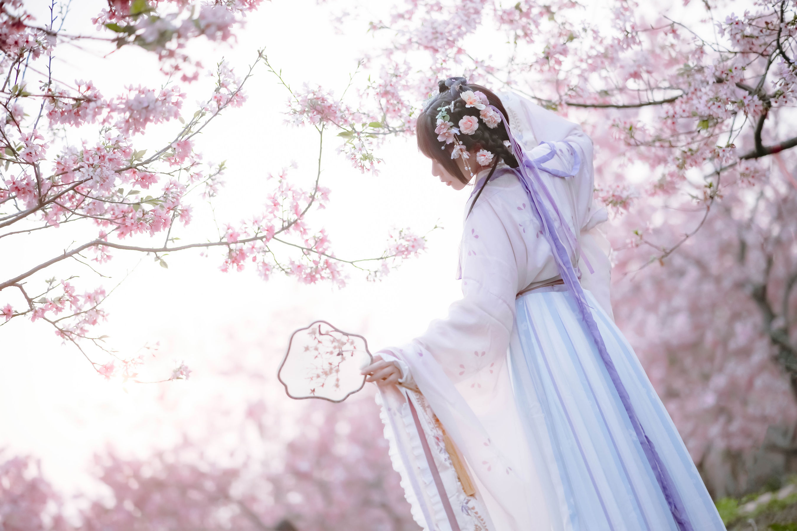 萌妹子Nyako喵子 – 樱花汉服 花神祈愿 [52P]