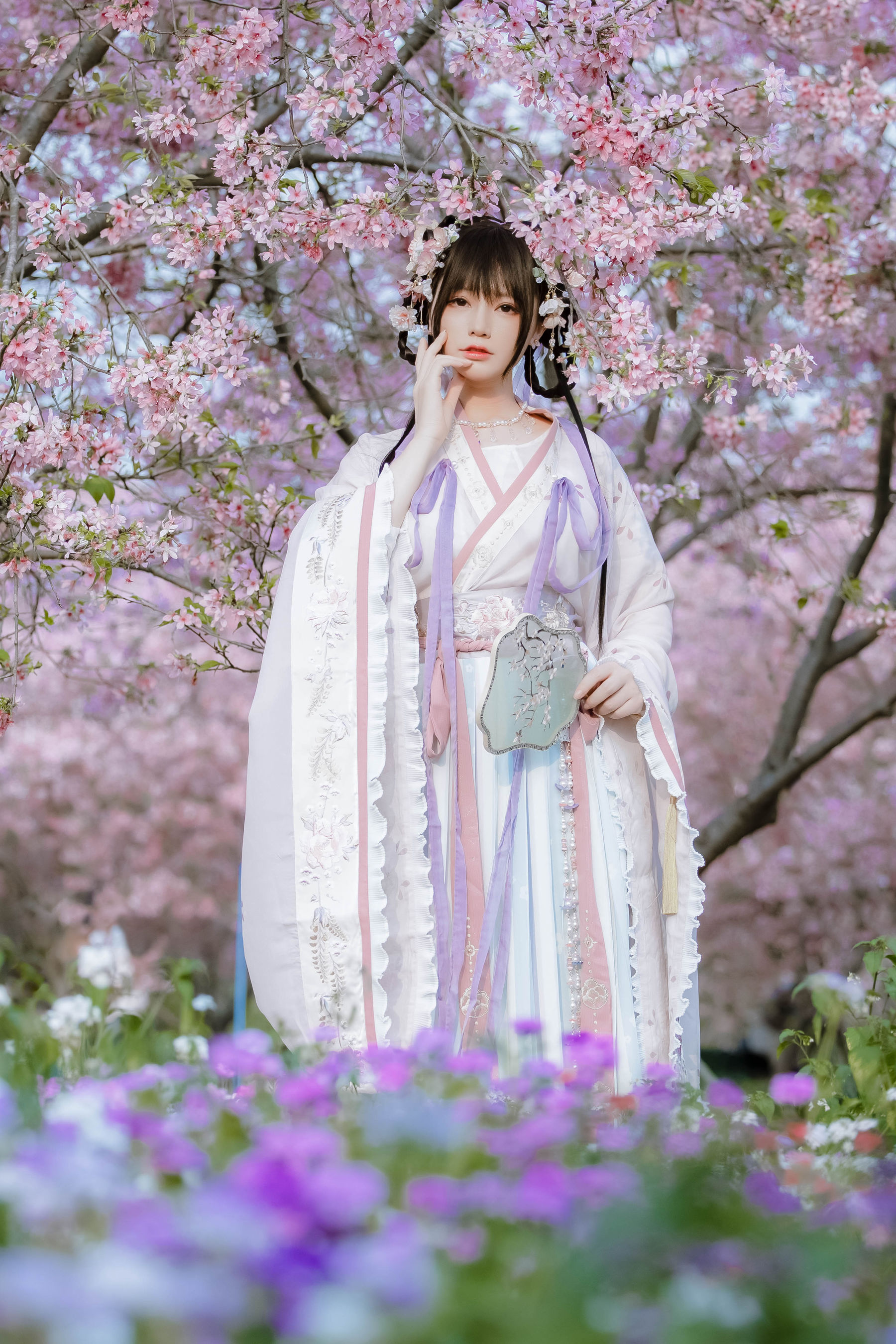 萌妹子Nyako喵子 – 樱花汉服 花神祈愿 [52P]