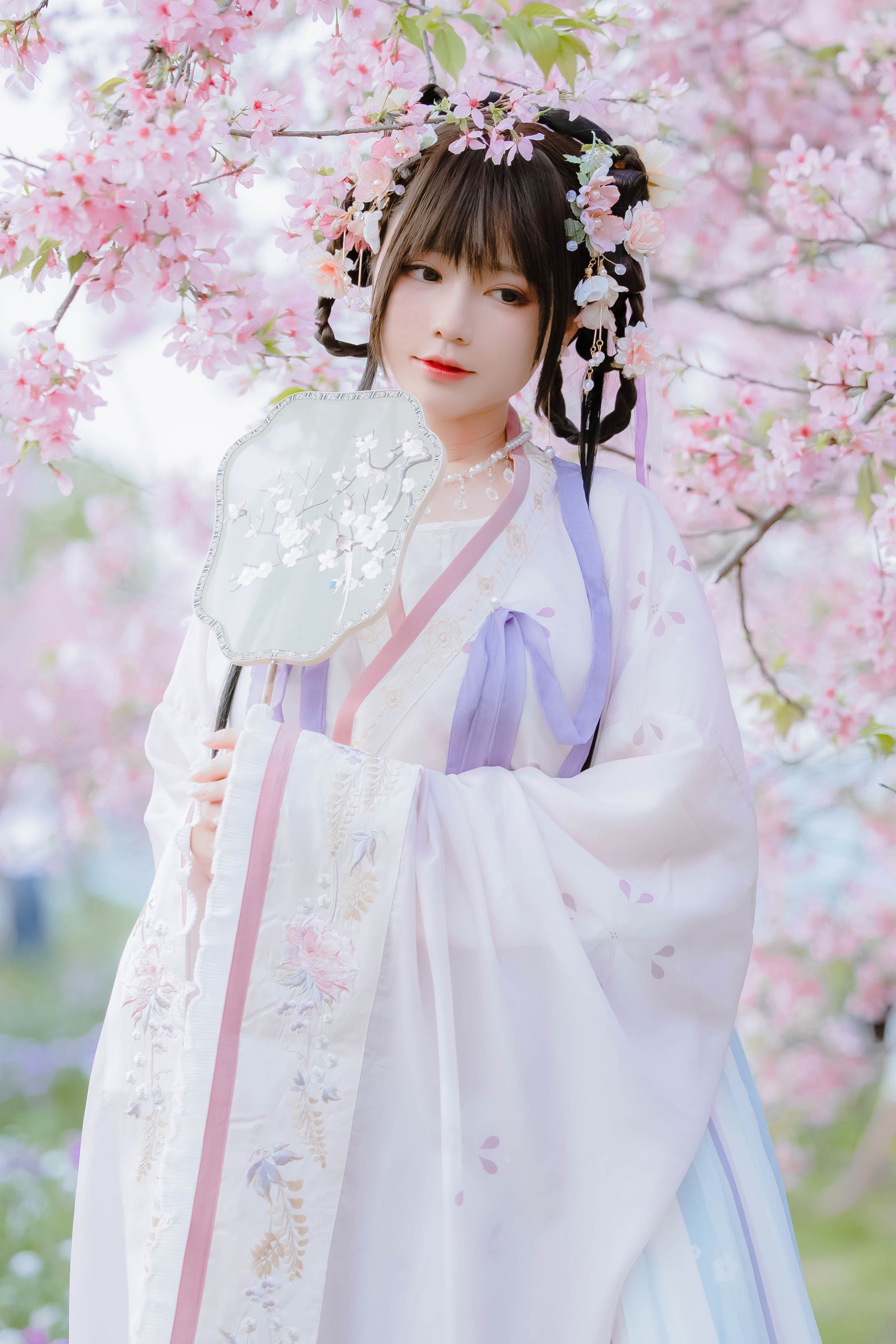 萌妹子Nyako喵子 – 樱花汉服 花神祈愿 [52P]