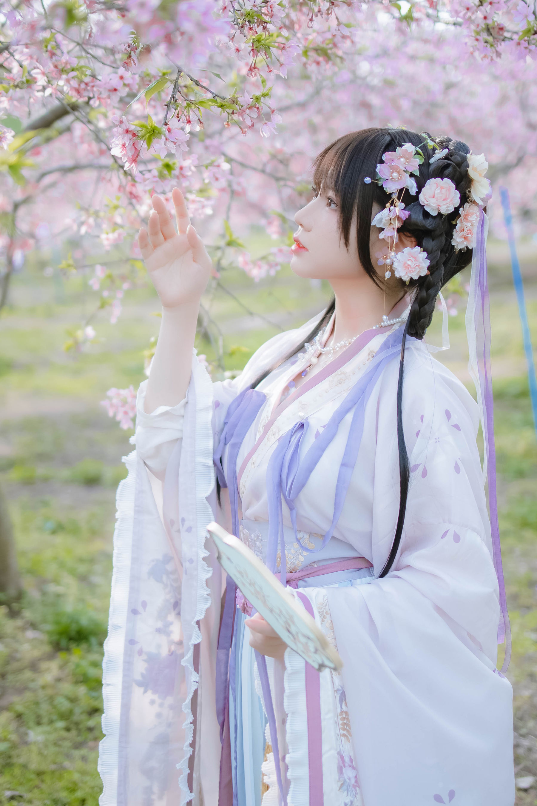 萌妹子Nyako喵子 – 樱花汉服 花神祈愿 [52P]