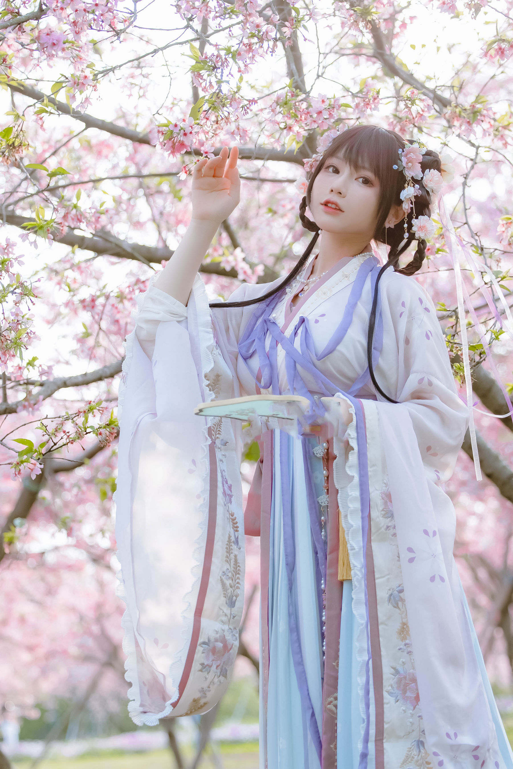 萌妹子Nyako喵子 – 樱花汉服 花神祈愿 [52P]