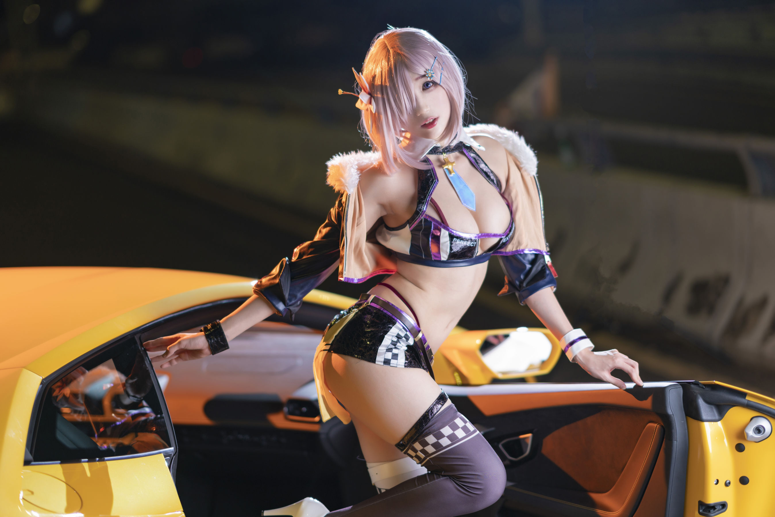 [Cosplay写真] 周叽是可爱兔兔 – 玛修赛车 [21P]