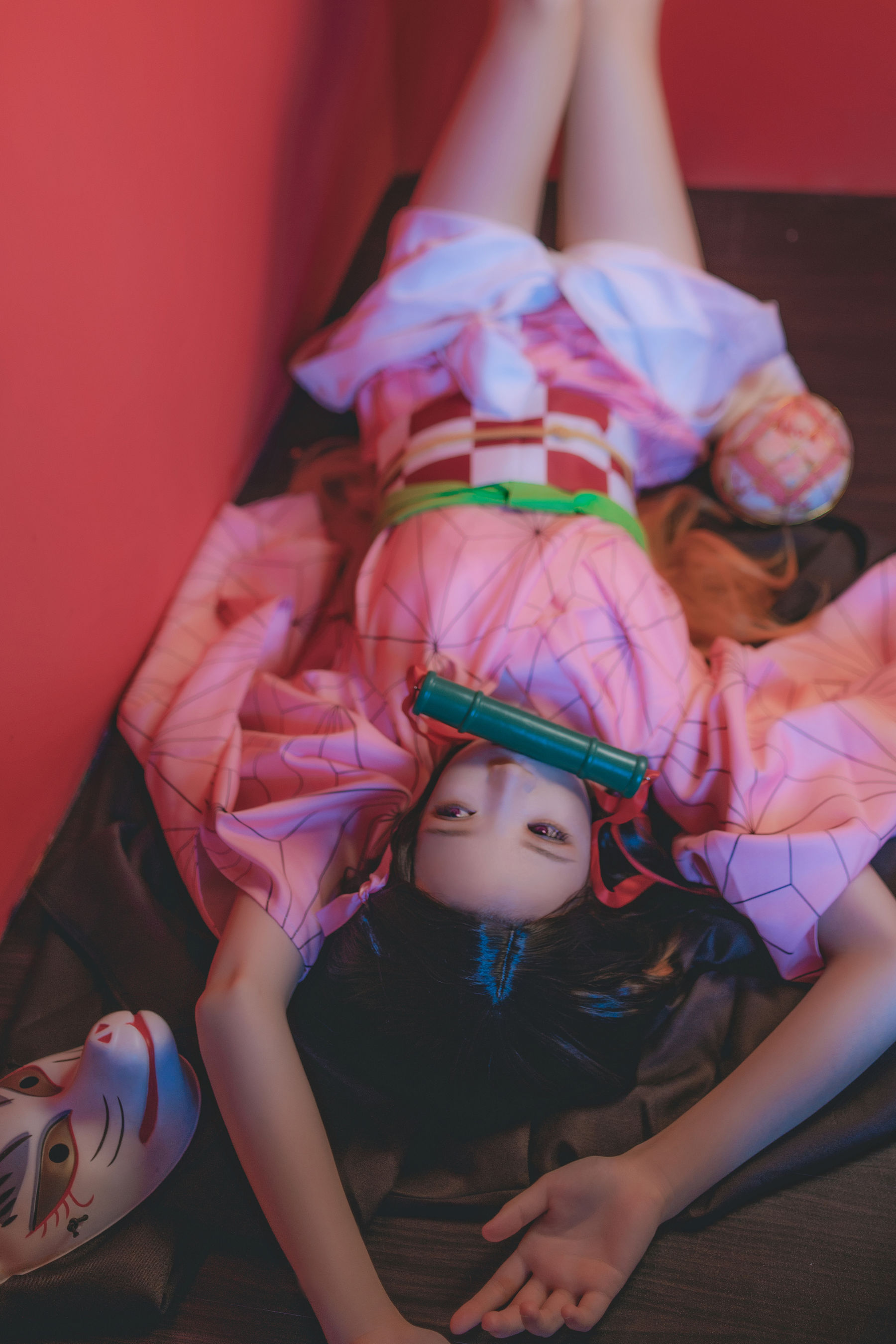 [萝莉COS] 桜桃喵 – 灶门祢豆子 [21P]