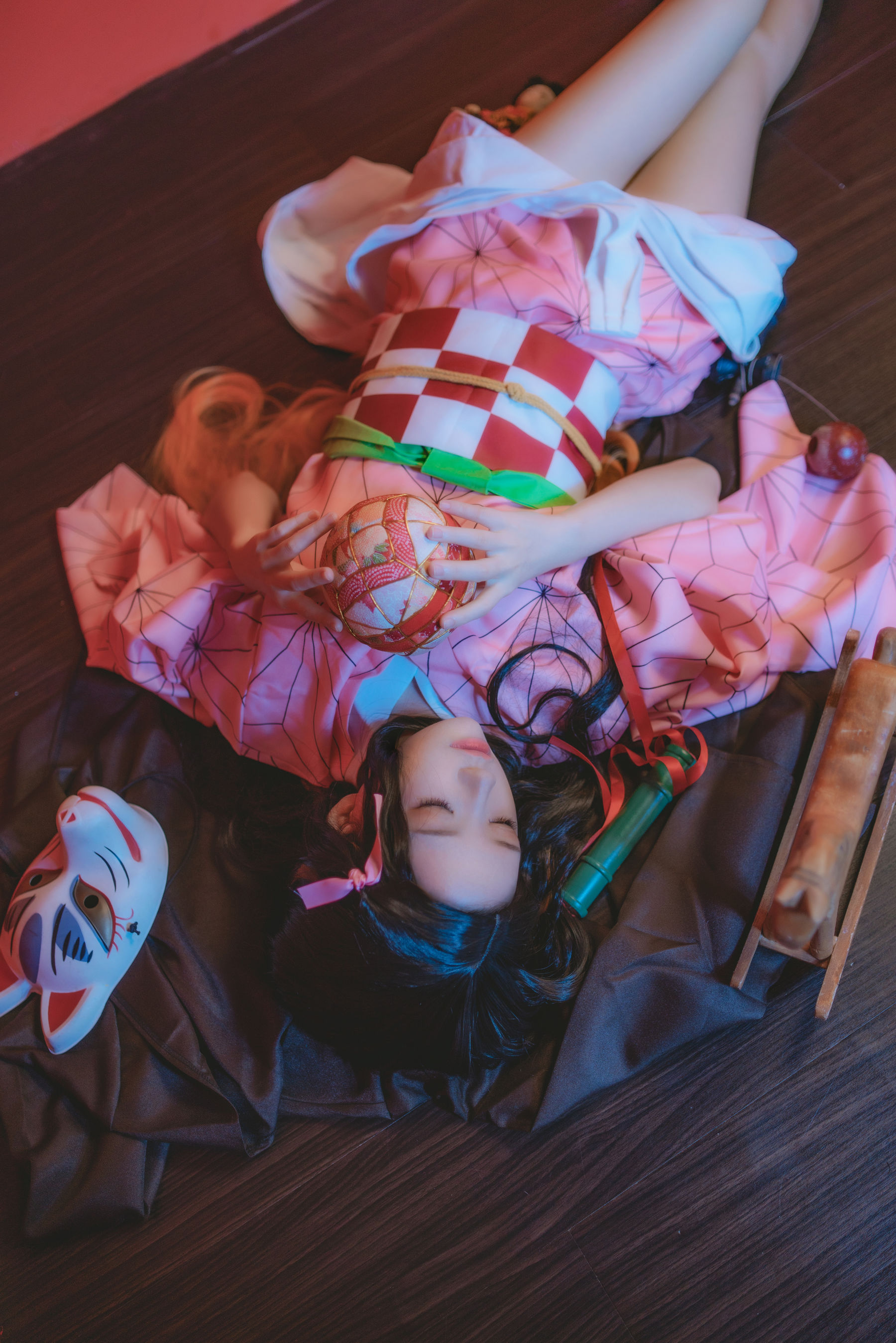 [萝莉COS] 桜桃喵 – 灶门祢豆子 [21P]