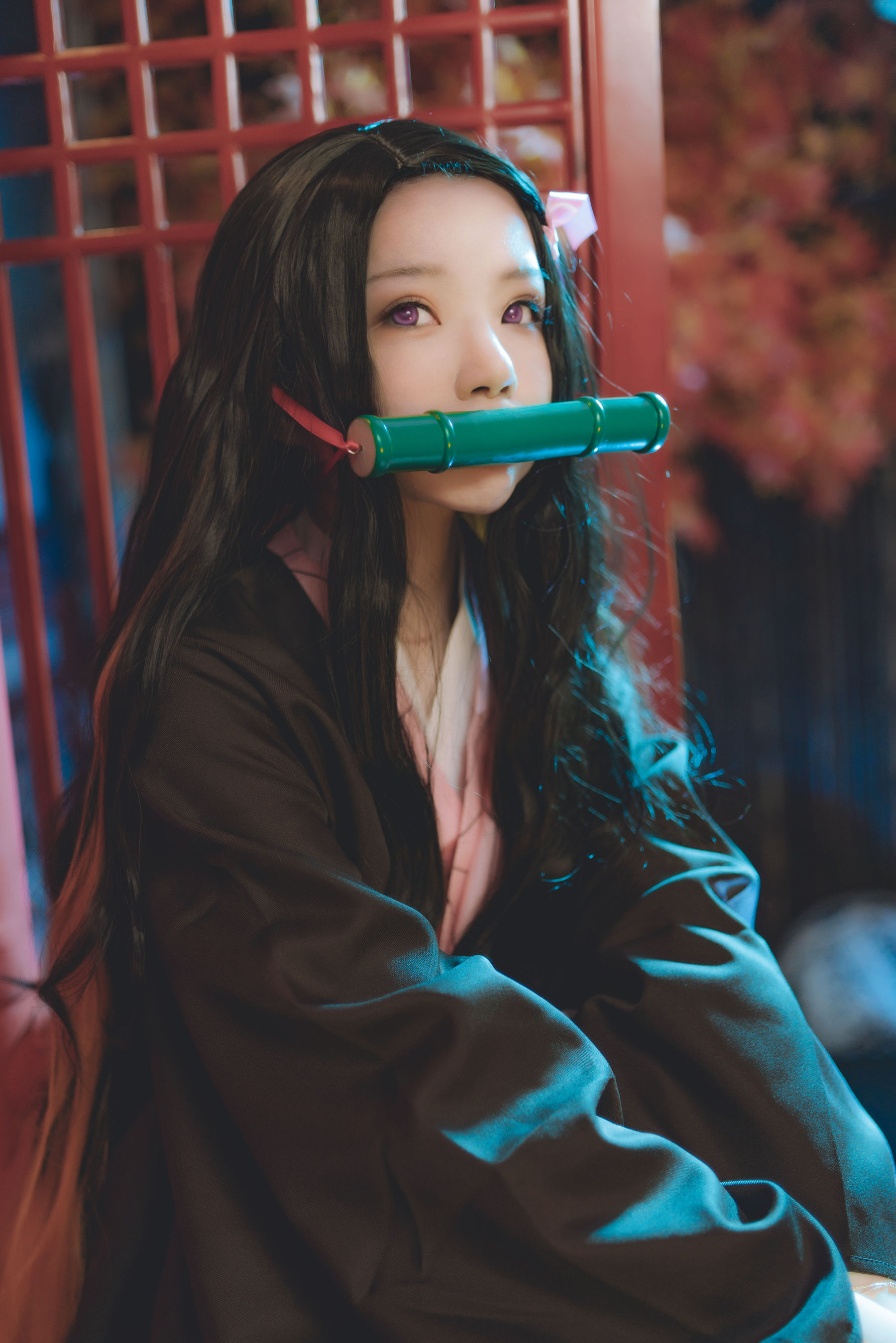 [萝莉COS] 桜桃喵 – 灶门祢豆子 [21P]