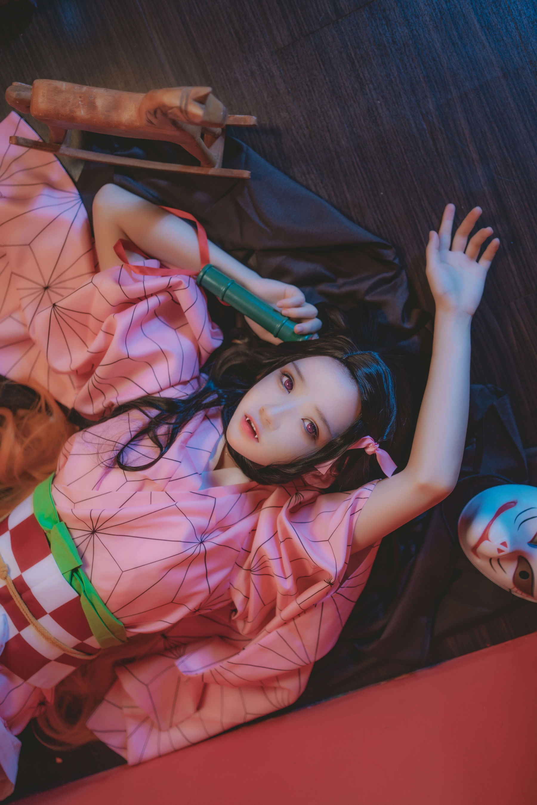 [萝莉COS] 桜桃喵 – 灶门祢豆子 [21P]