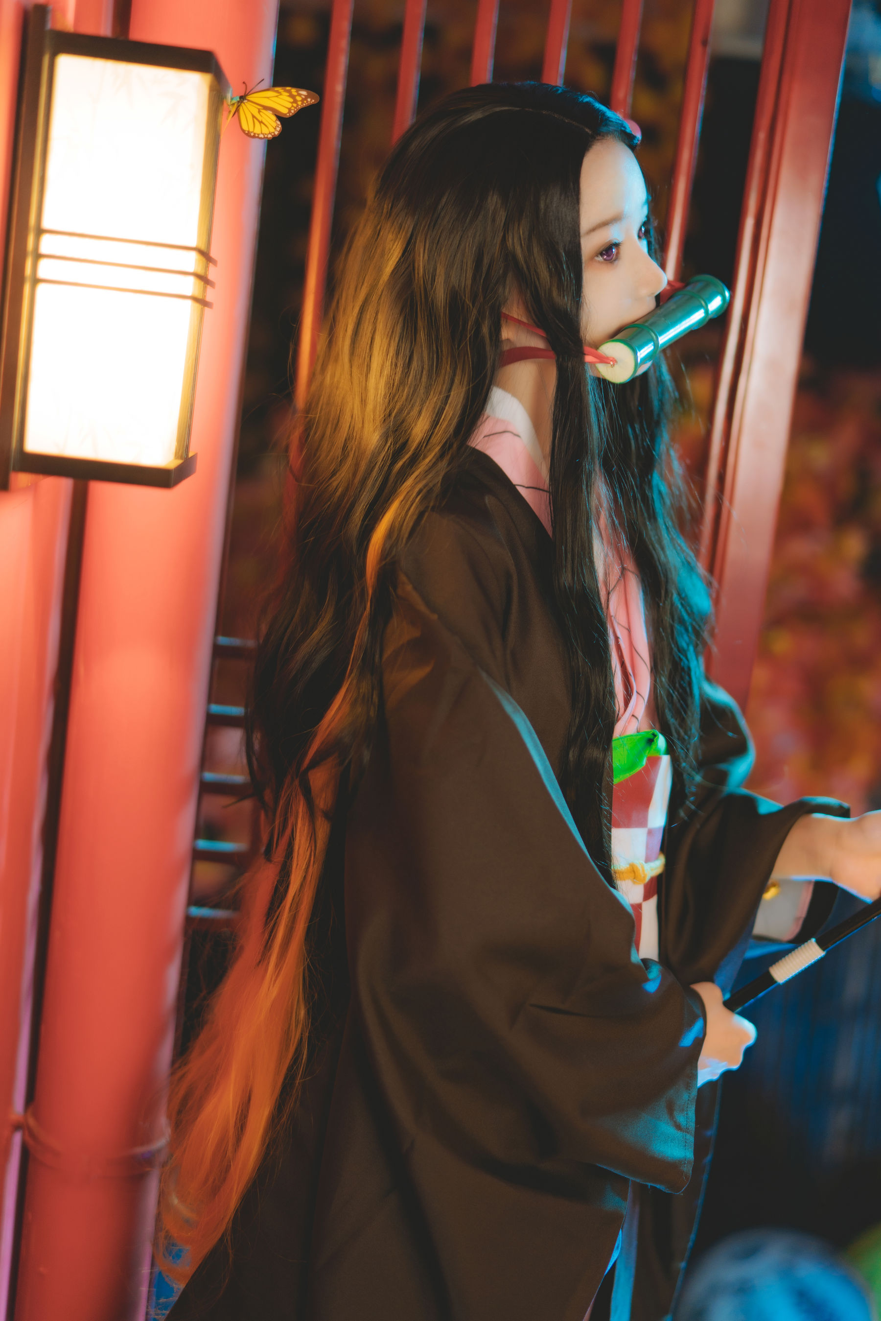 [萝莉COS] 桜桃喵 – 灶门祢豆子 [21P]