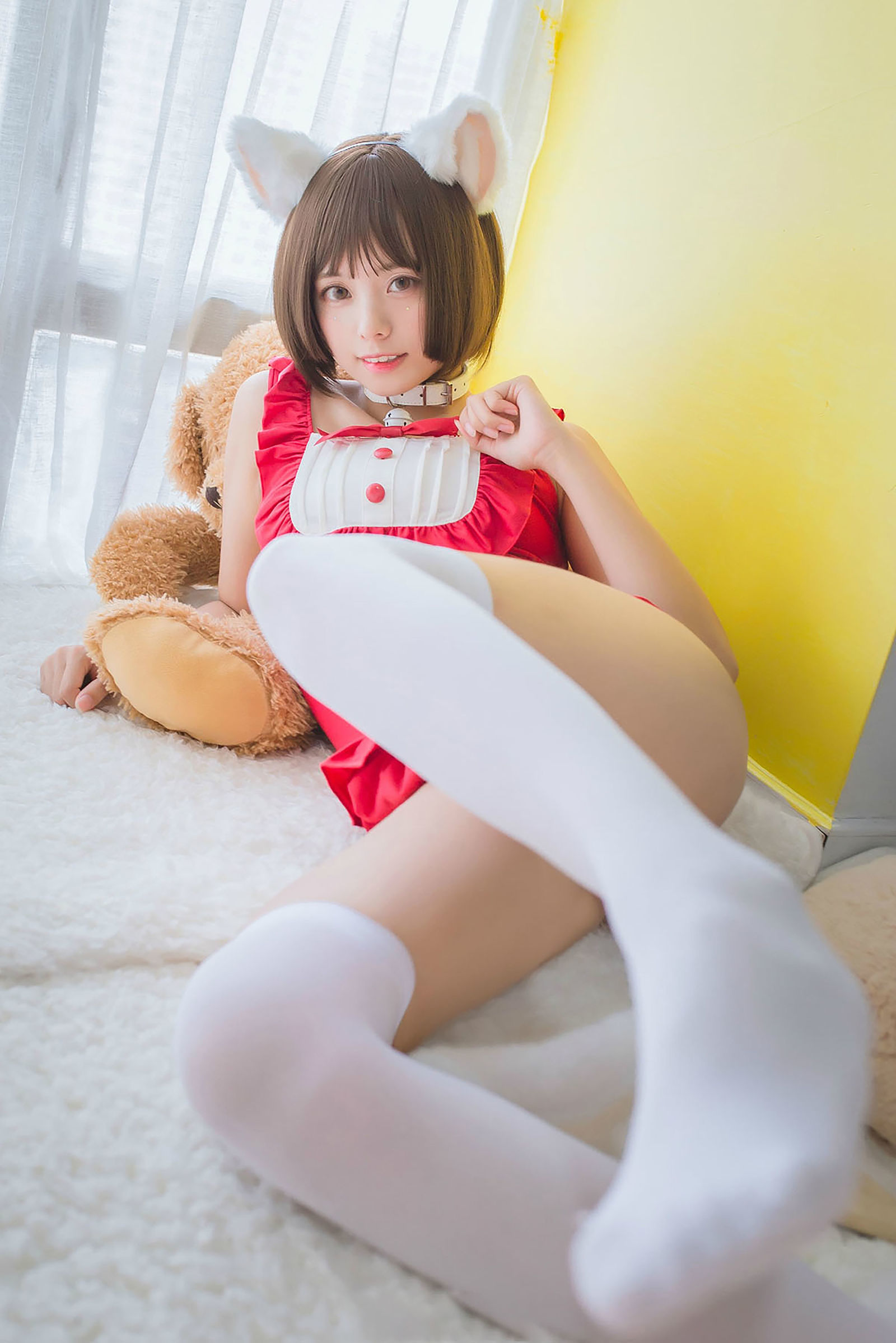 [萝莉COS] 萌系小野妹子w – 猫系泳衣+魔法少女伊莉雅 [23P]