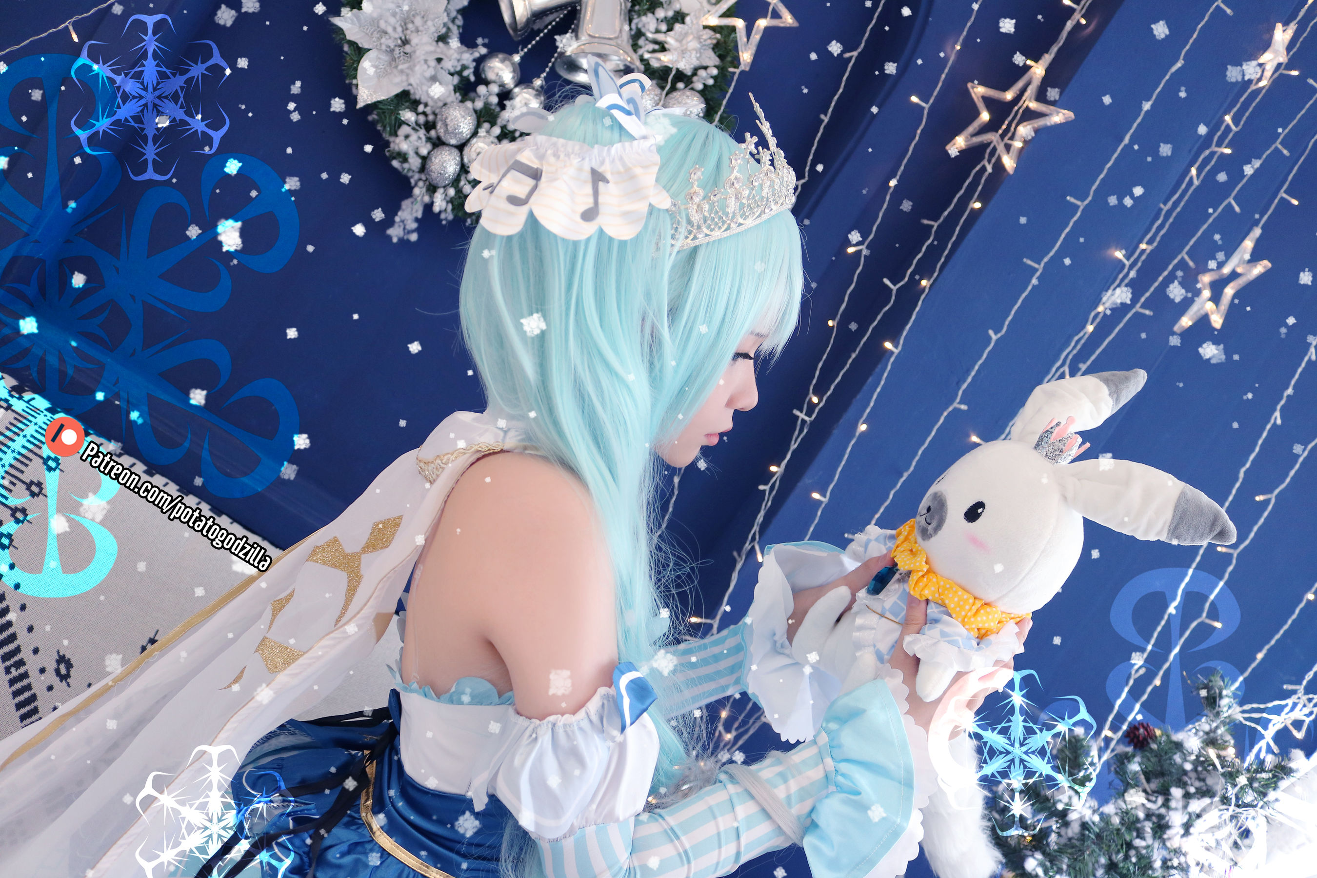 Coser小姐姐Potato Godzilla – Snow Miku [41P]
