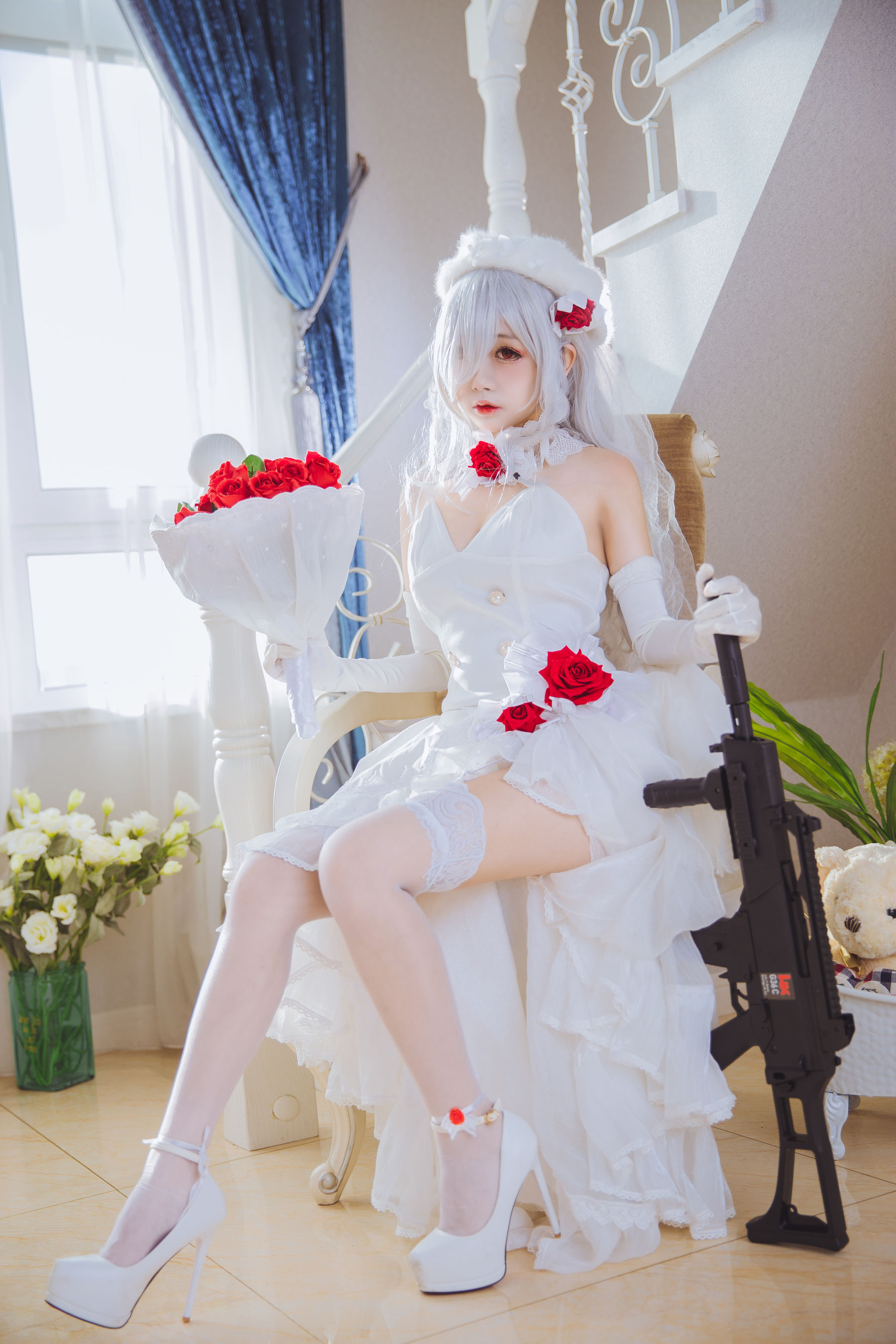 Cosplay日奈娇 g36c 礼服 [40P]