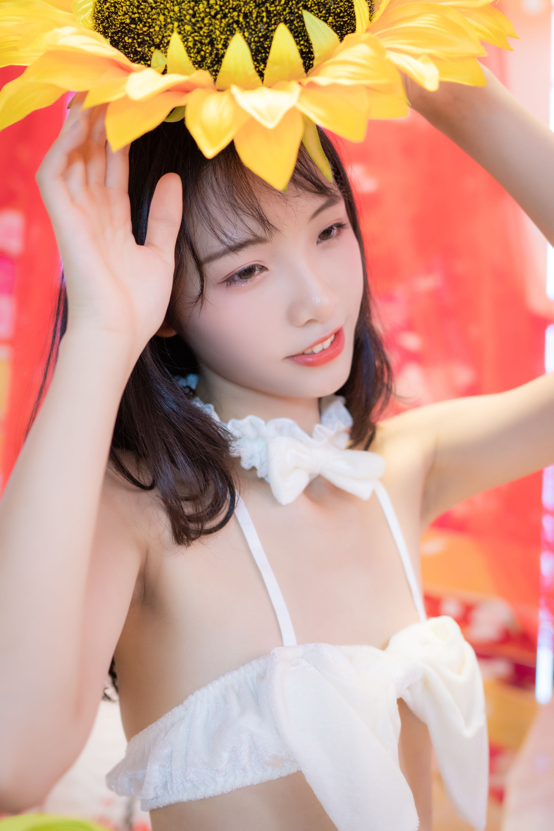 清纯妹子西瓜 白猫咪内衣 [34P]