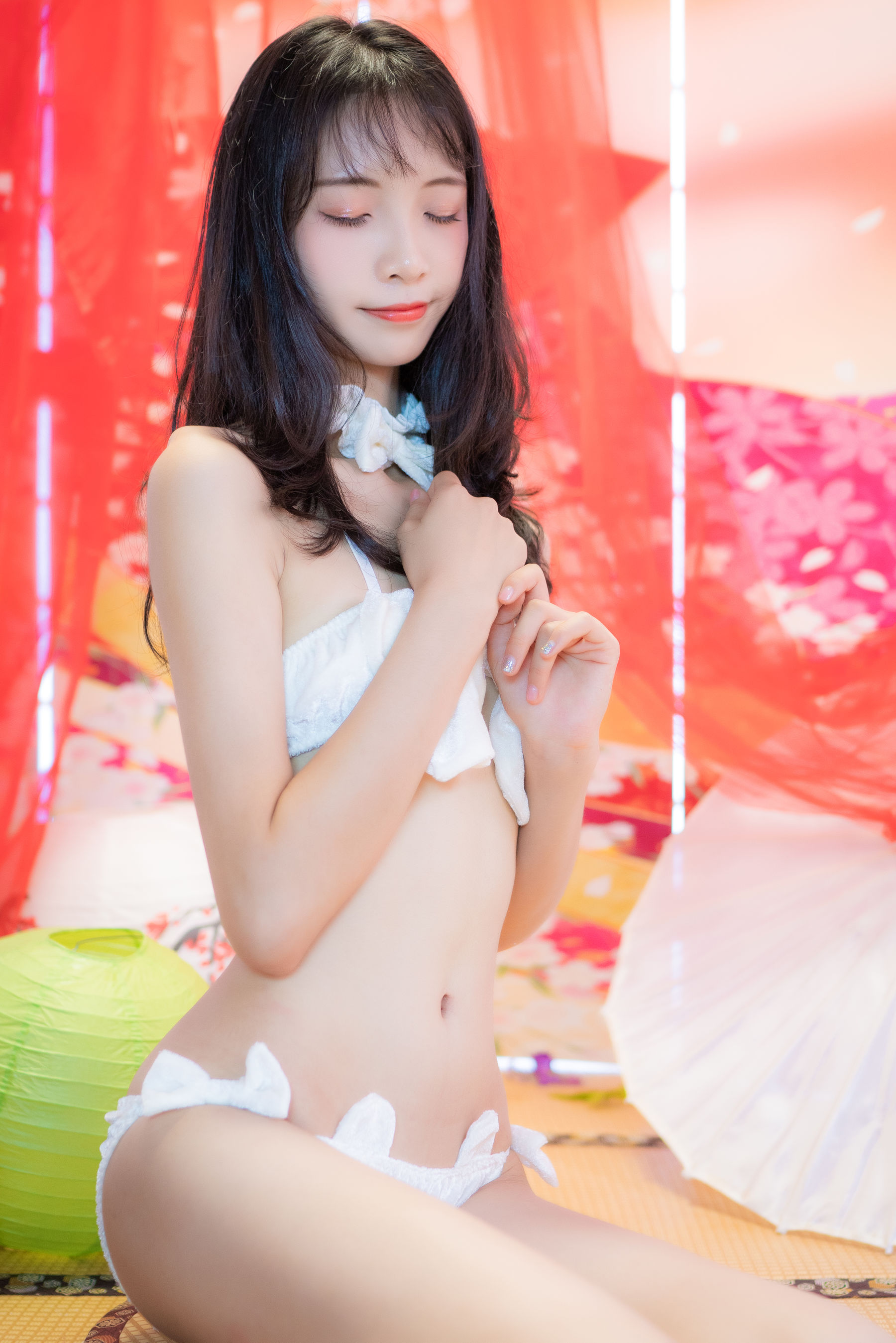 清纯妹子西瓜 白猫咪内衣 [34P]