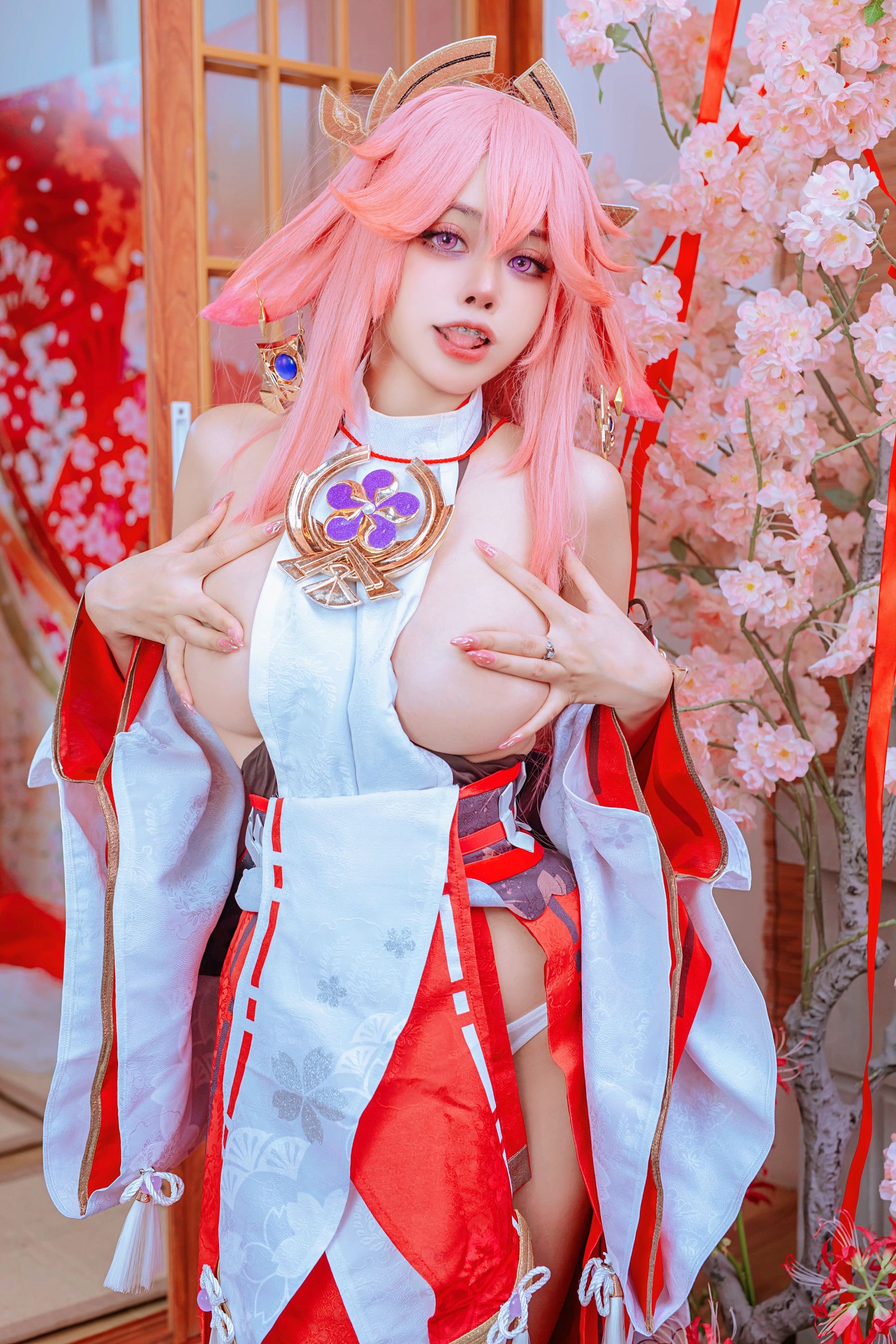 日本性感萝莉Byoru&Yae Miko Raiden Shogun [94P]