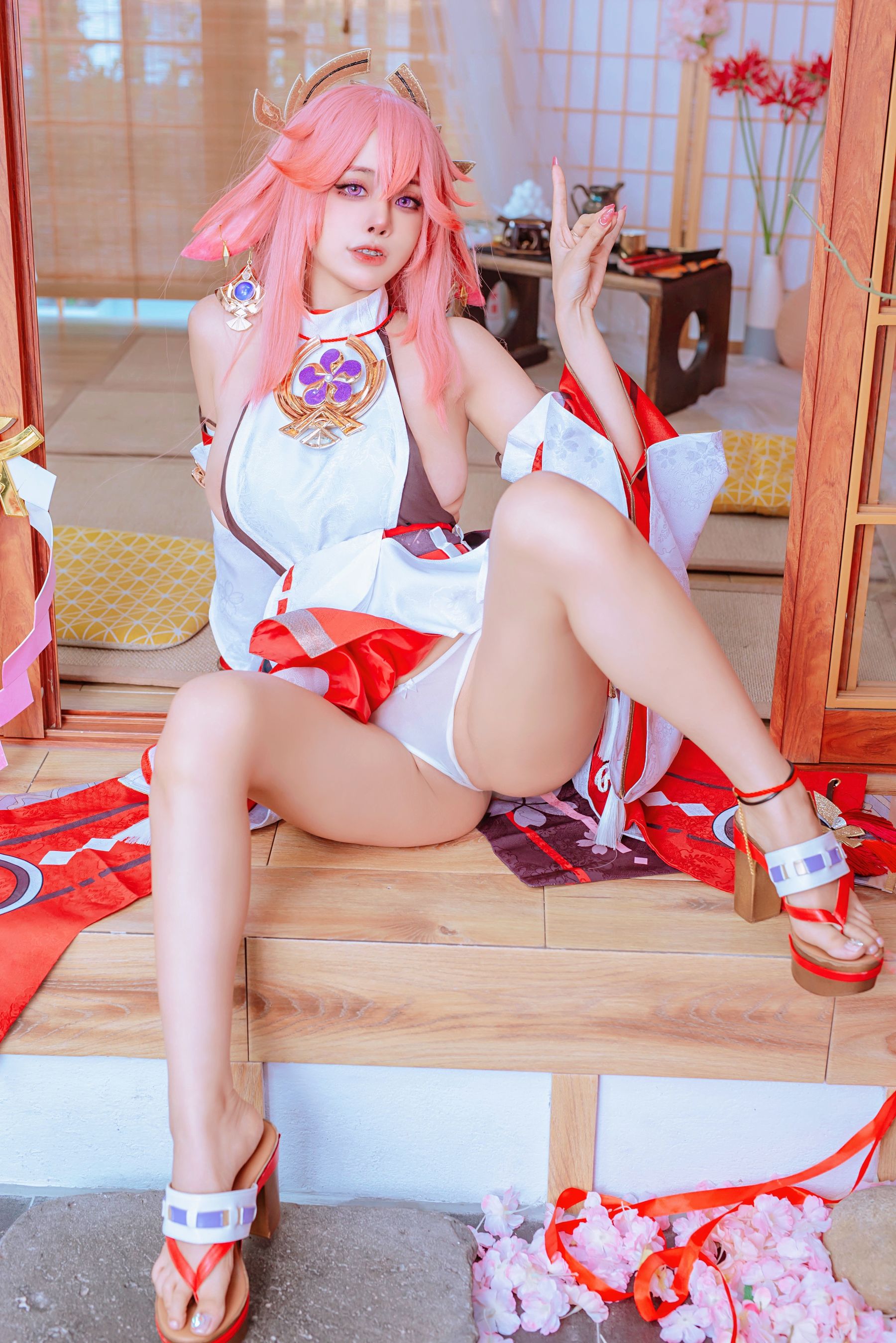 日本性感萝莉Byoru&Yae Miko Raiden Shogun [94P]