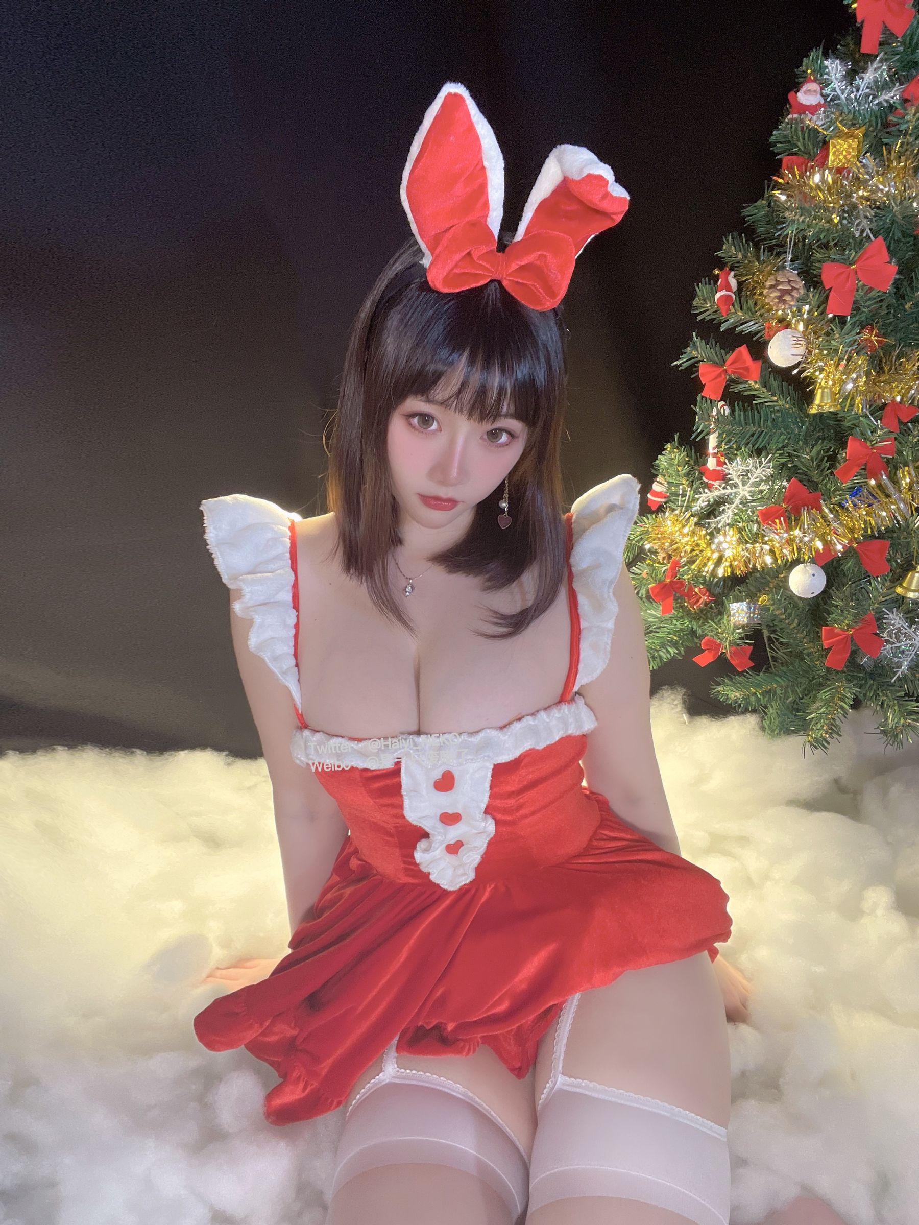 是一只废喵了 – 圣诞连衣裙 [72P]