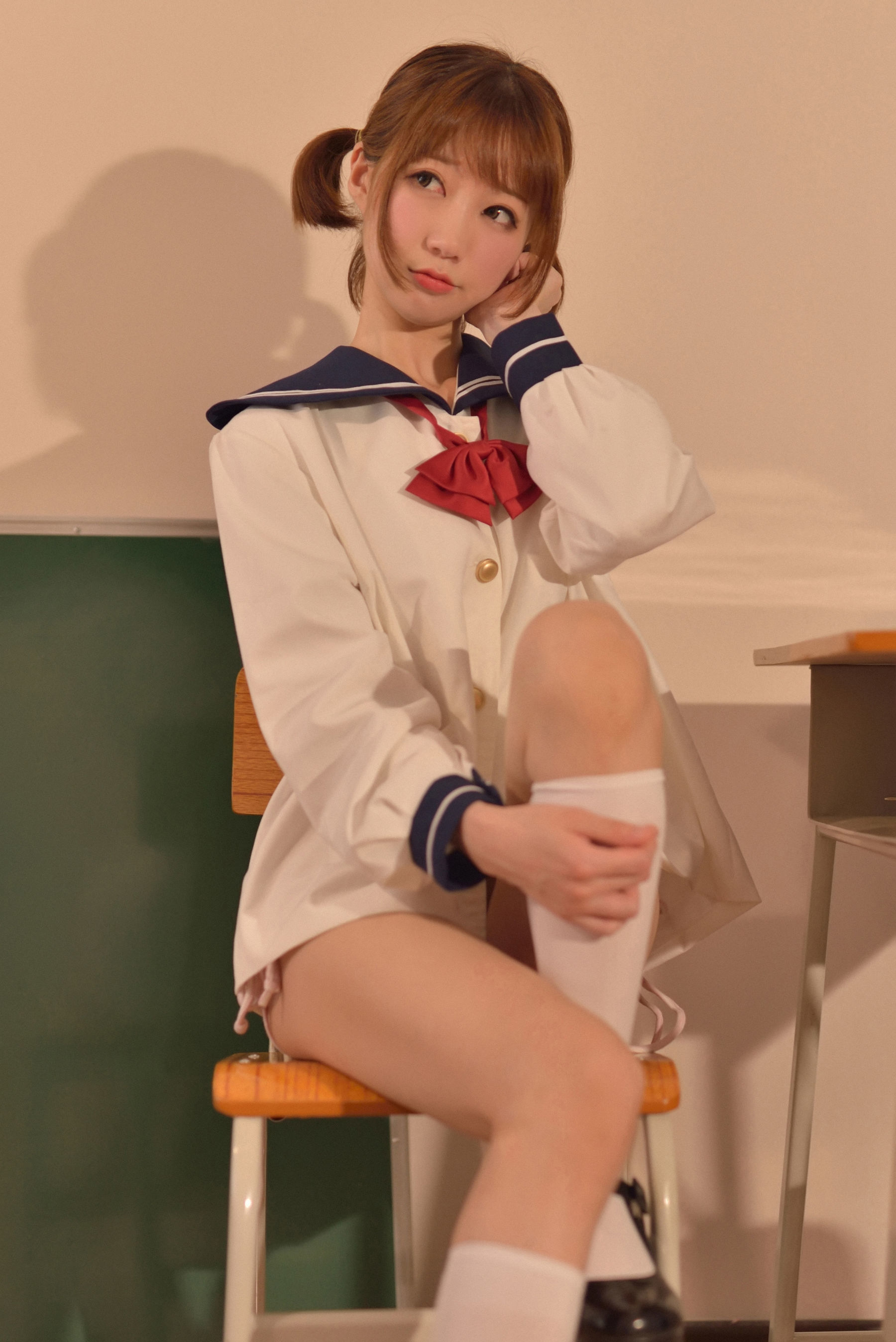 [萝莉COS] NAGISA魔物喵 VOL.08 生理课 [75P]