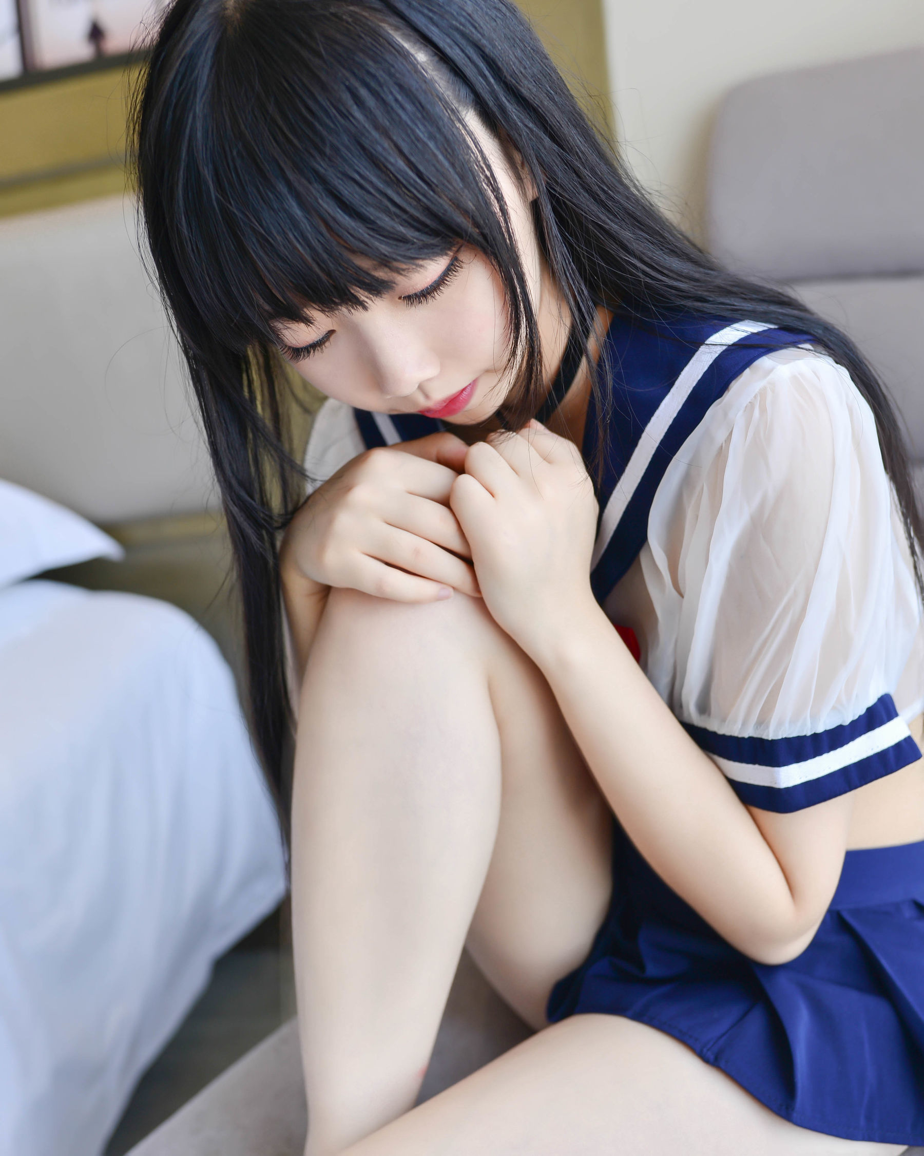 [萝莉COS] 雪琪 – 透明JK [20P]