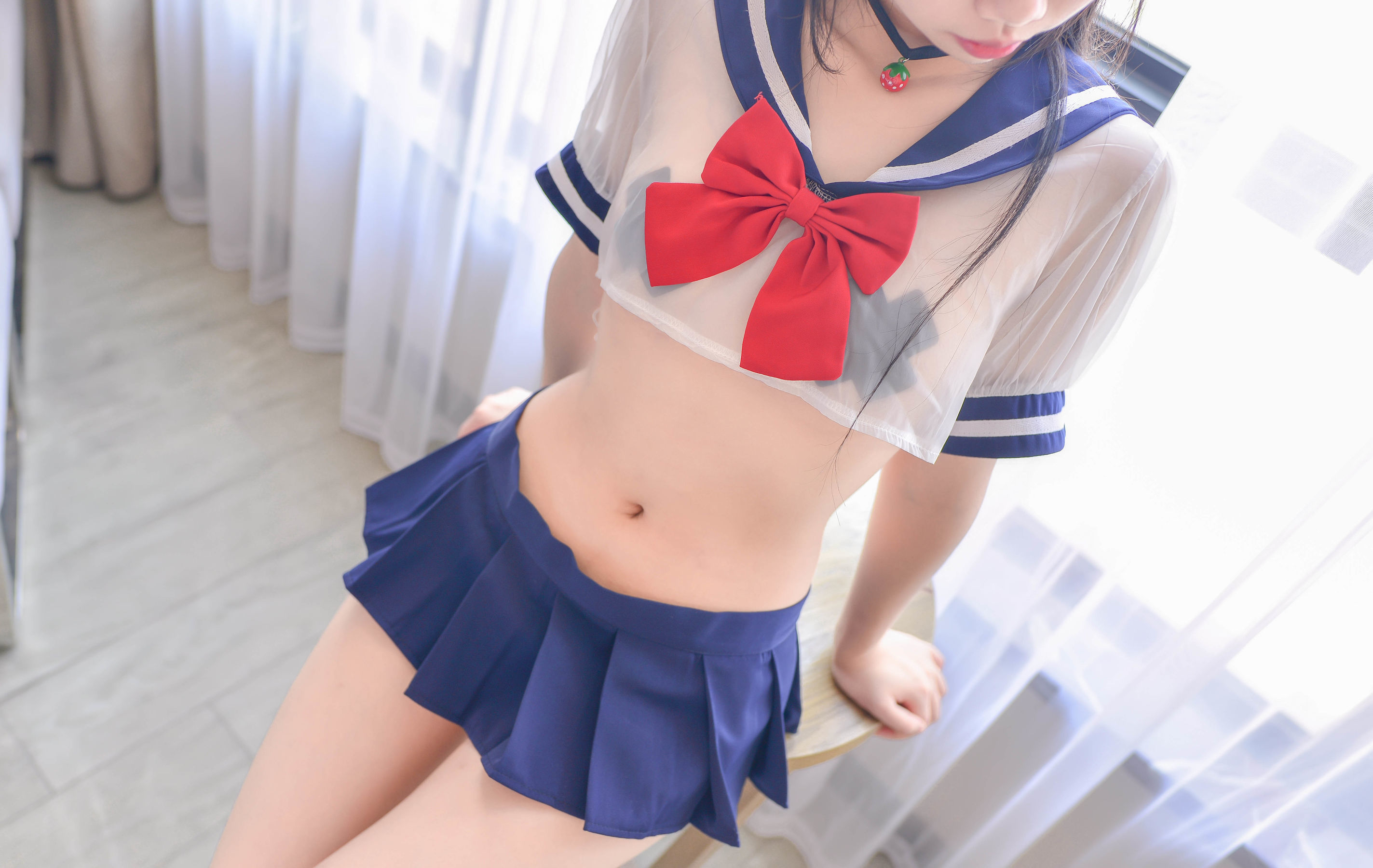 [萝莉COS] 雪琪 – 透明JK [20P]
