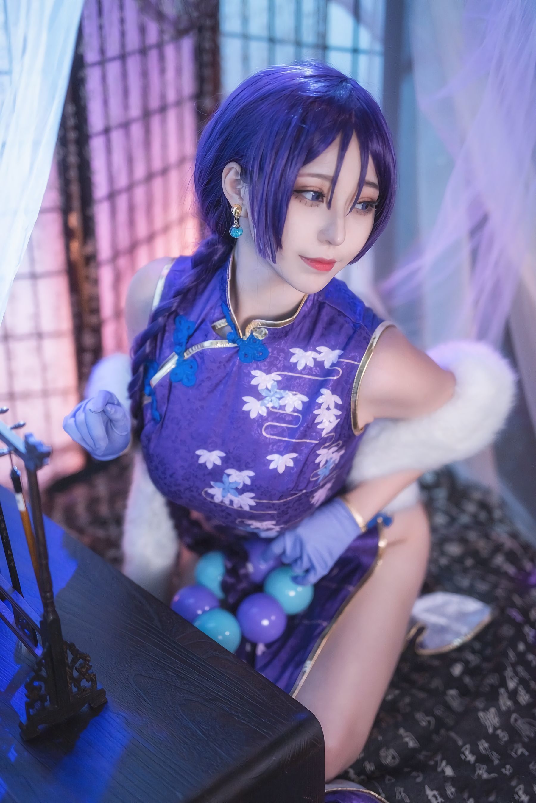 [萝莉COS] 萌妹菌烨tako – FGO奶光旗袍 [19P]
