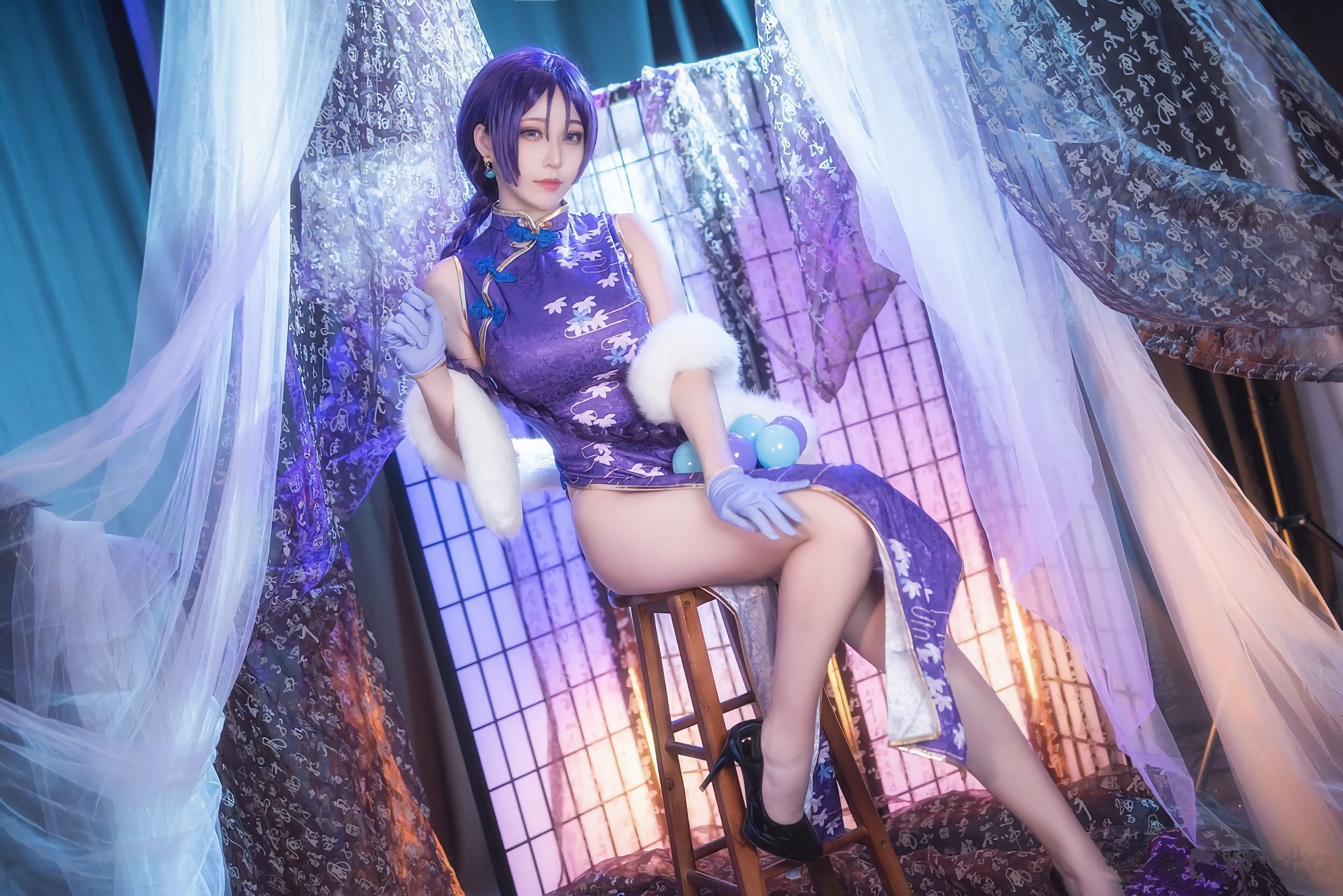 [萝莉COS] 萌妹菌烨tako – FGO奶光旗袍 [19P]