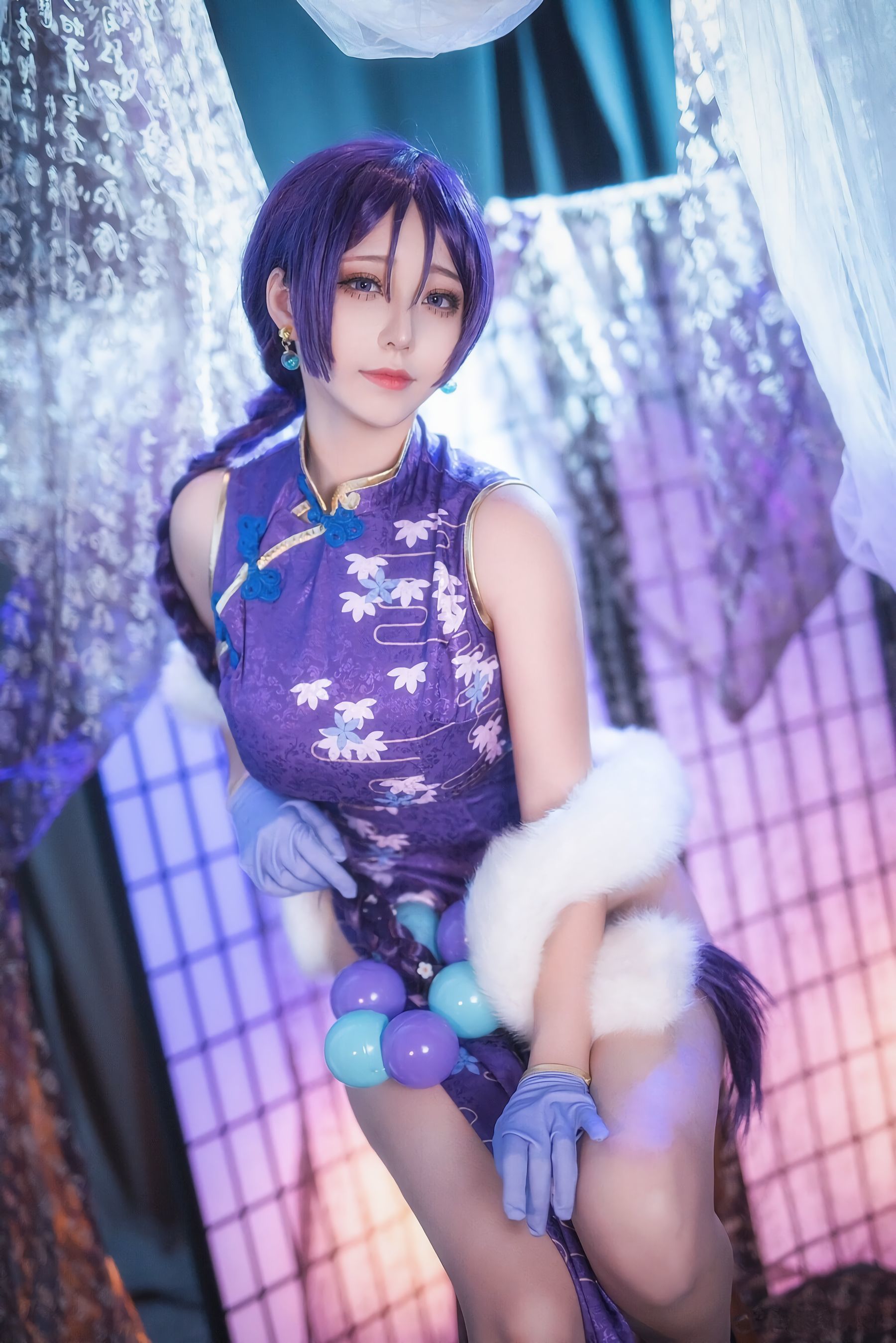 [萝莉COS] 萌妹菌烨tako – FGO奶光旗袍 [19P]
