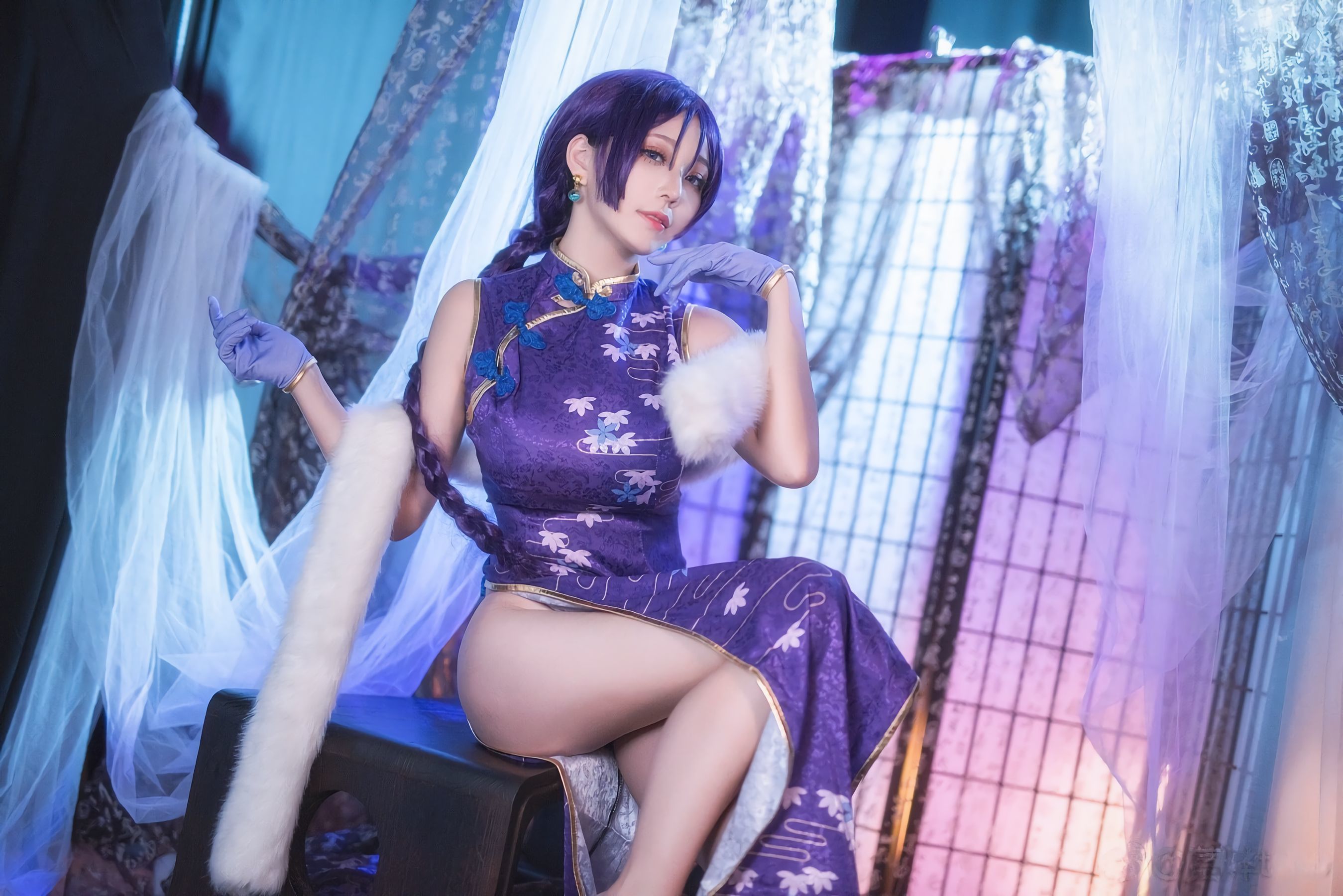 [萝莉COS] 萌妹菌烨tako – FGO奶光旗袍 [19P]