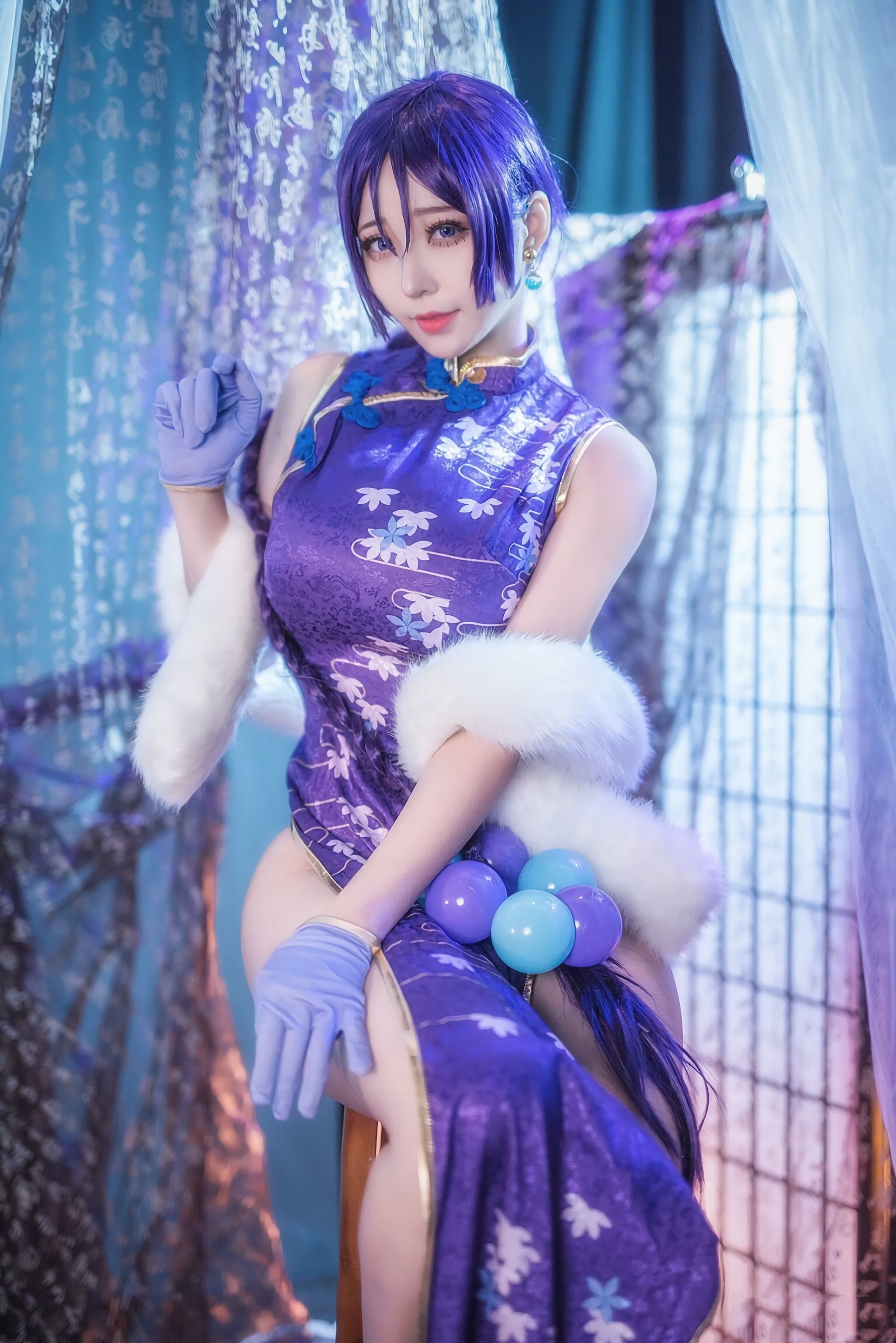 [萝莉COS] 萌妹菌烨tako – FGO奶光旗袍 [19P]