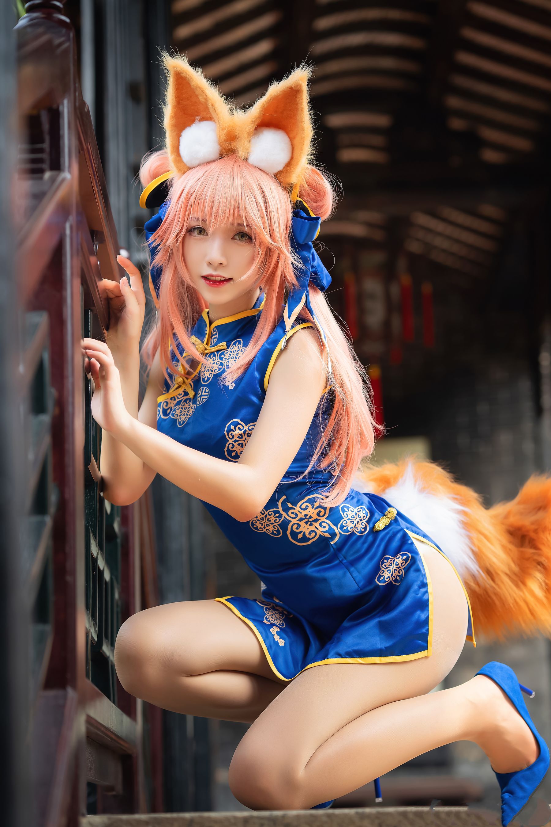 动漫博主大大卷卷小卷 – 玉藻前旗袍 [8P]