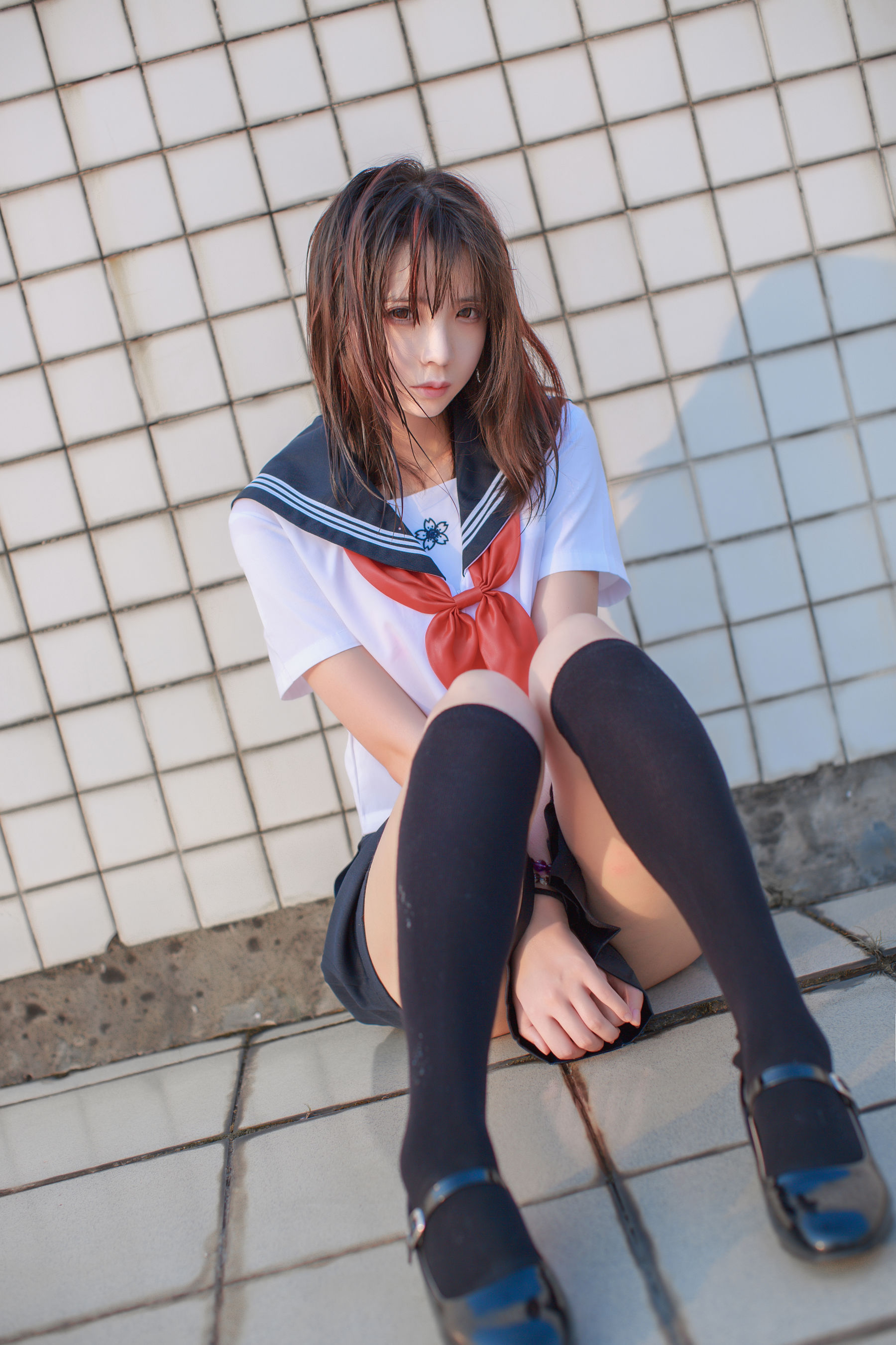 [萝莉COS] 疯猫ss《同桌的水手服》 [41P]