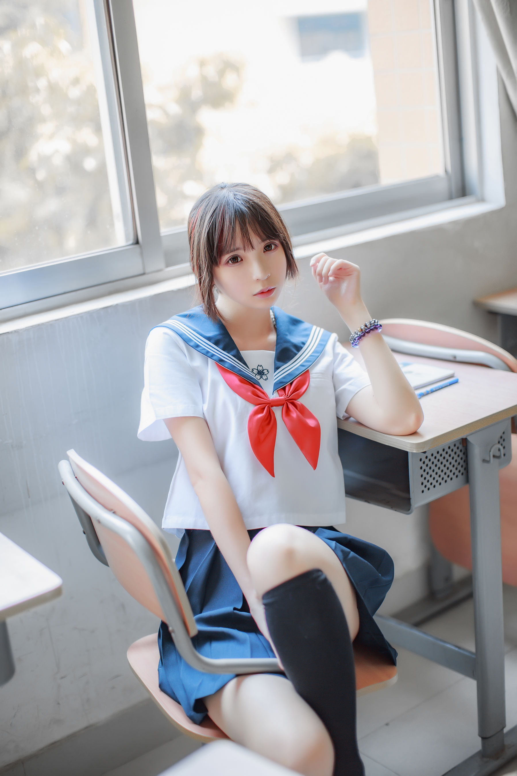 [萝莉COS] 疯猫ss《同桌的水手服》 [41P]