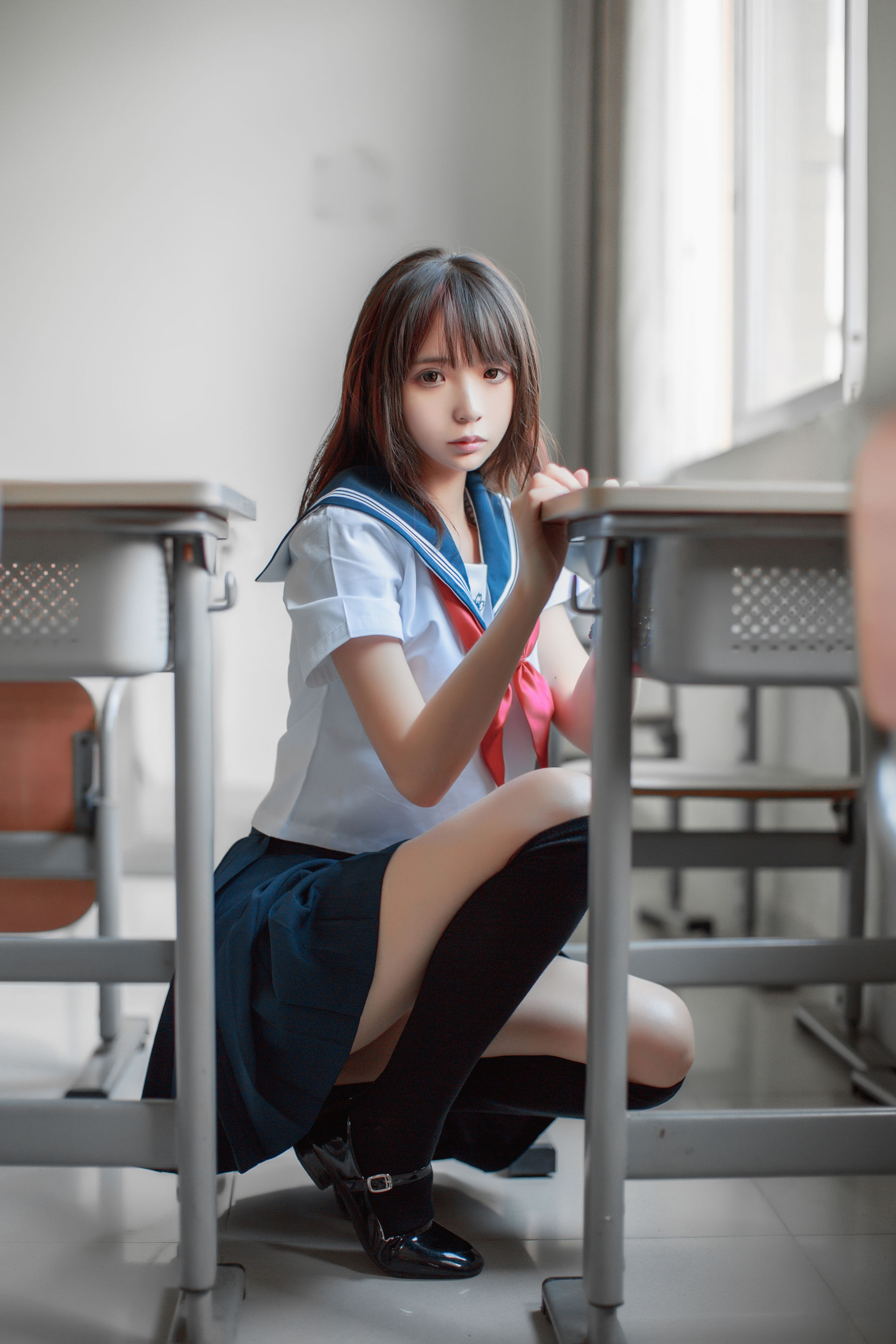[萝莉COS] 疯猫ss《同桌的水手服》 [41P]