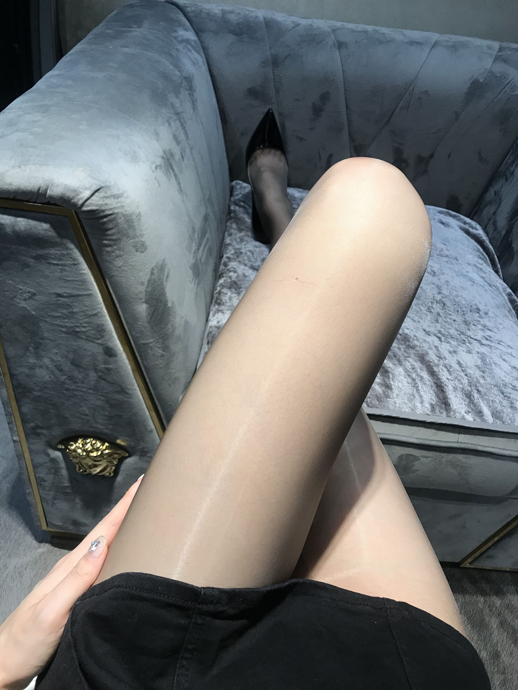 丝足博主麋鹿_Monroe 2020.06.02 灰亮丝 [7P]