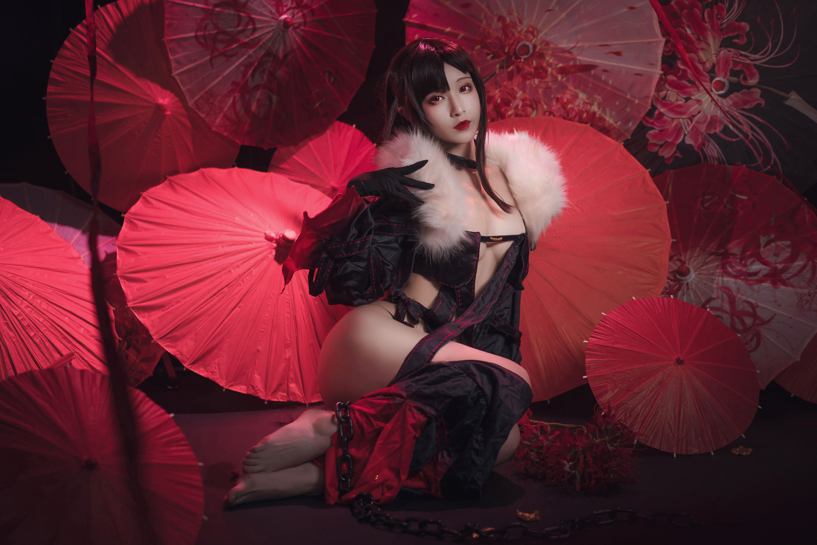 [Cosplay写真] 动漫博主铁板烧鬼舞w – 虞美人 [26P]