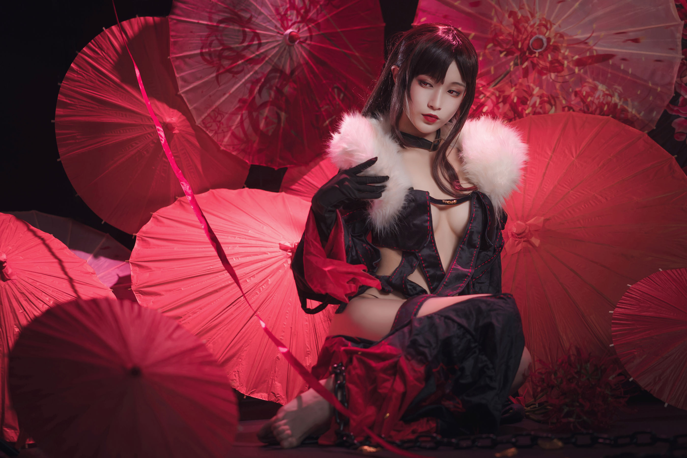 [Cosplay写真] 动漫博主铁板烧鬼舞w – 虞美人 [26P]