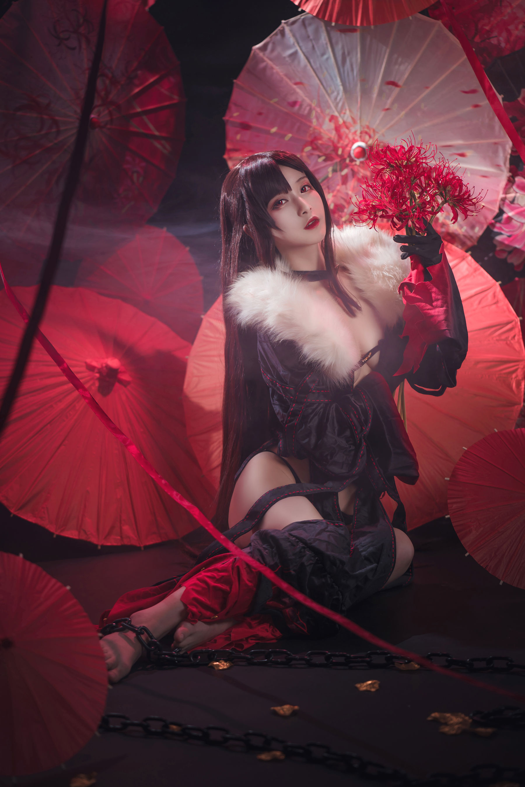 [Cosplay写真] 动漫博主铁板烧鬼舞w – 虞美人 [26P]