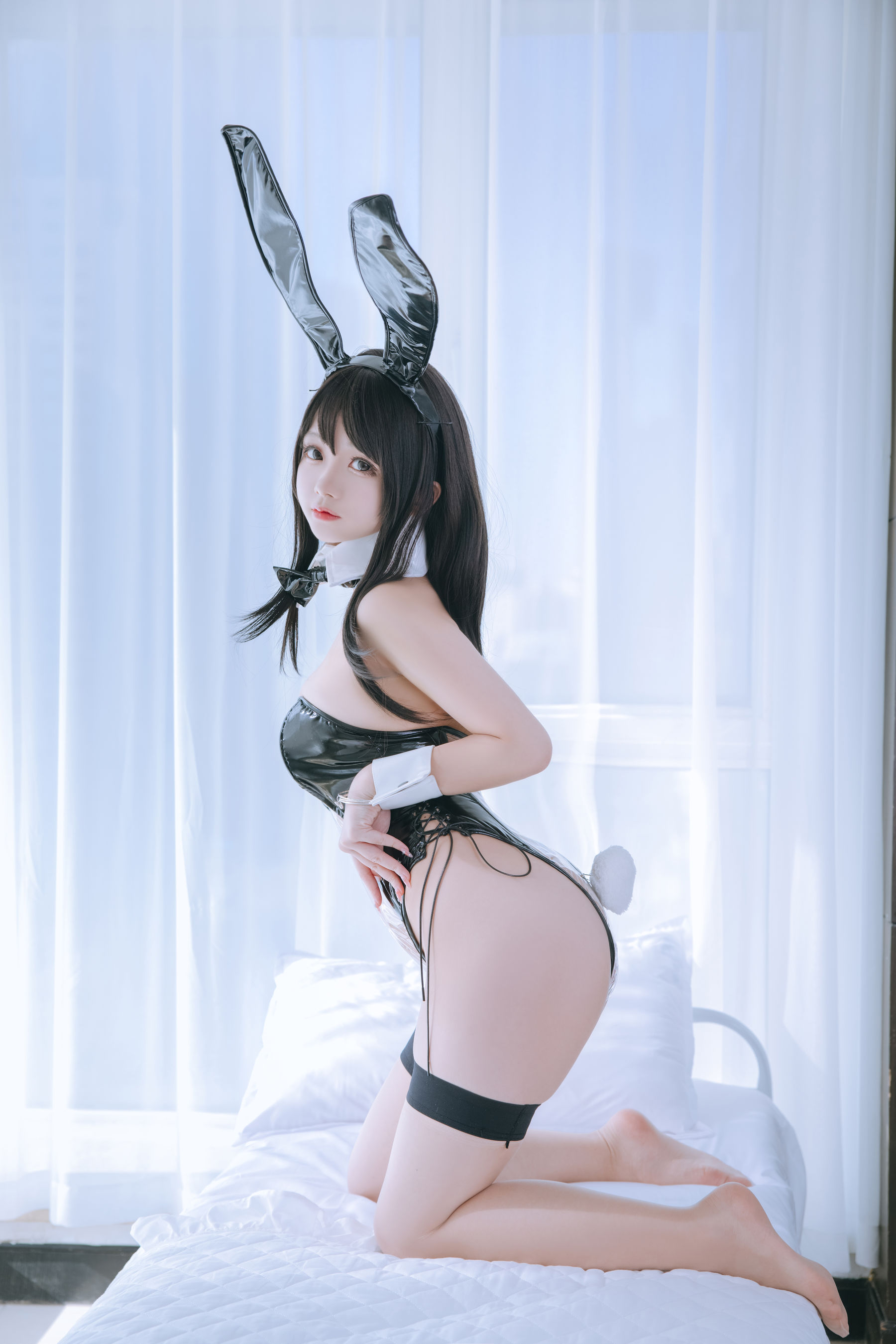 Cosplay日奈娇 – 透明兔女郎 [59P]